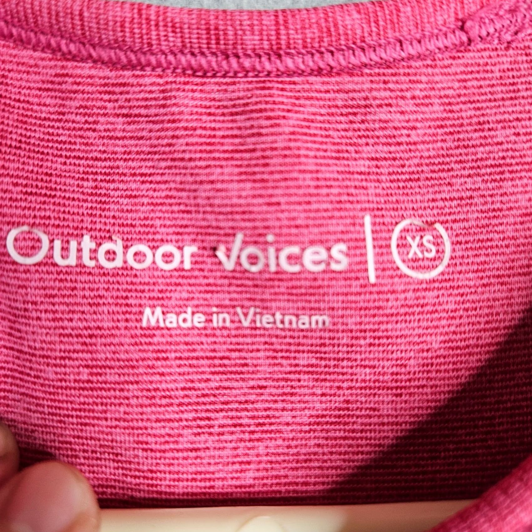 Outdoor Voices Outdoor Voices Womens Crop Tank Top Pink XS Athletic Sports Bra Activewear Size XS / US 0-2 / IT 36-38 - 5 Thumbnail