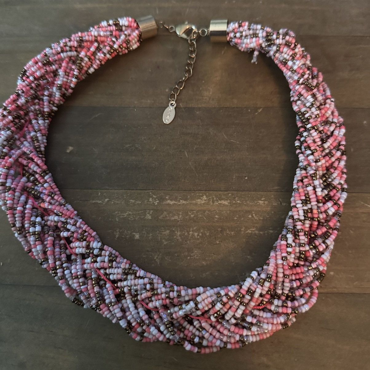 Aldo Aldo multicolor braided bead collar necklace Size ONE SIZE - 2 Thumbnail