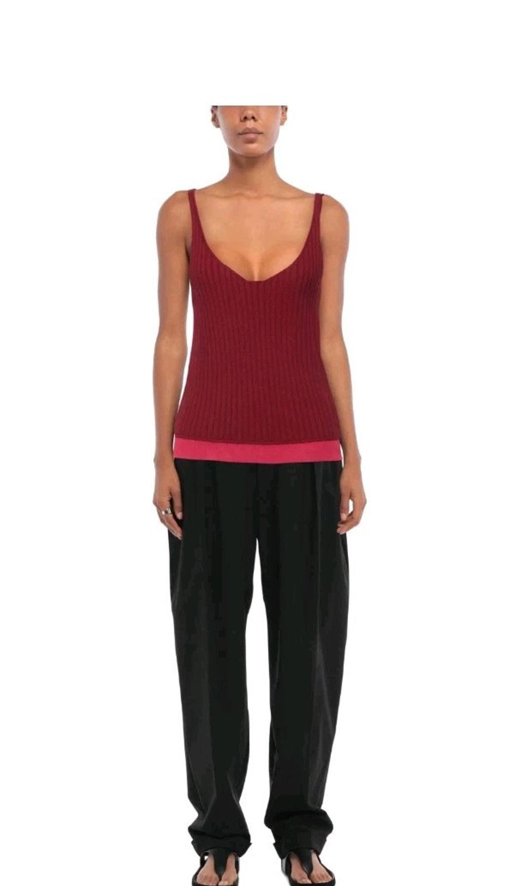 Bottega Veneta Bottega Veneta Double Layer Cashmere & Silk Top Size 42 NWT Size M / US 6-8 / IT 42-44 - 2 Thumbnail