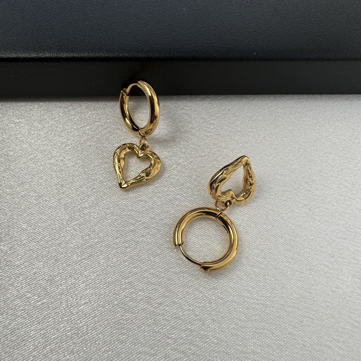 Other Love Heart Dangle Drop Earrings for Women Size ONE SIZE - 3 Thumbnail