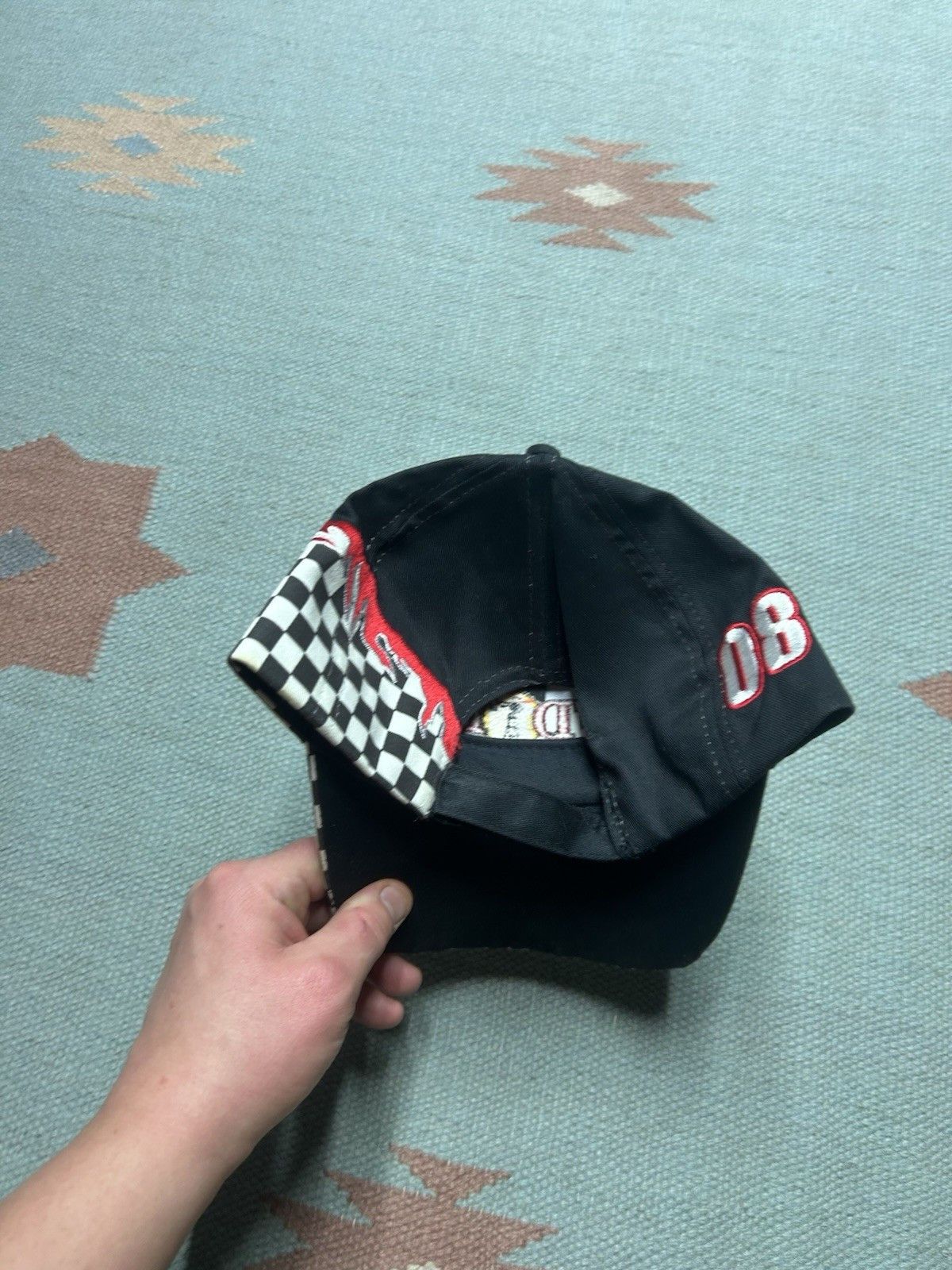 Vintage Vintage StrapBack hat RFD TV news checkered racing Nebraska Size ONE SIZE - 4 Thumbnail