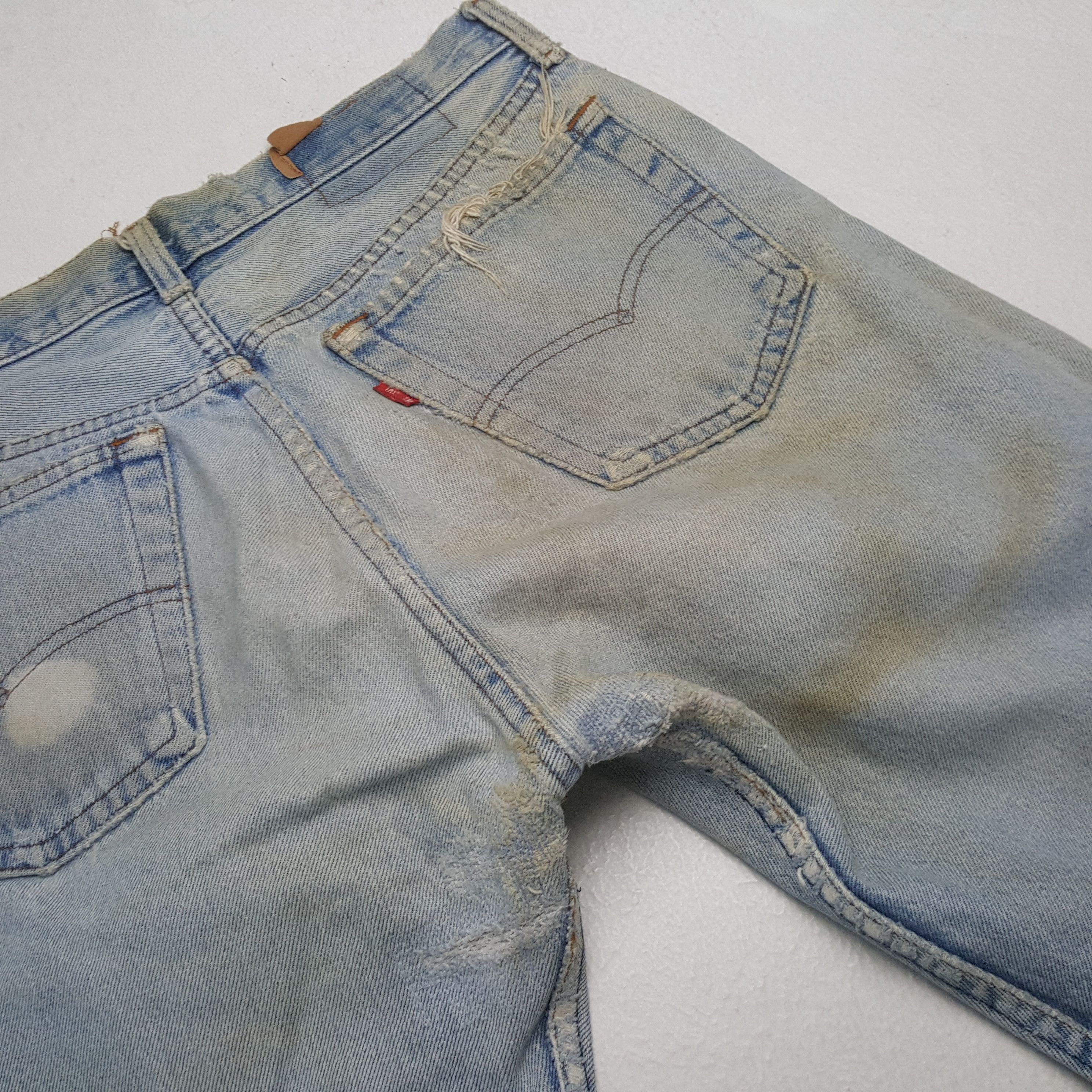Levi's Levis Streetwear Style Distressed Jeans RR20 Size US 30 / EU 46 - 15 Thumbnail