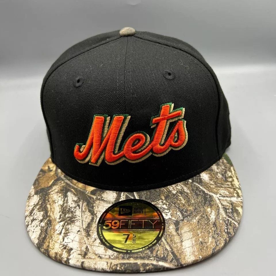 New Era New York Mets Hat Men 7 5/8 Realtree 59Fifty New Era Fitted Size ONE SIZE - 2 Thumbnail