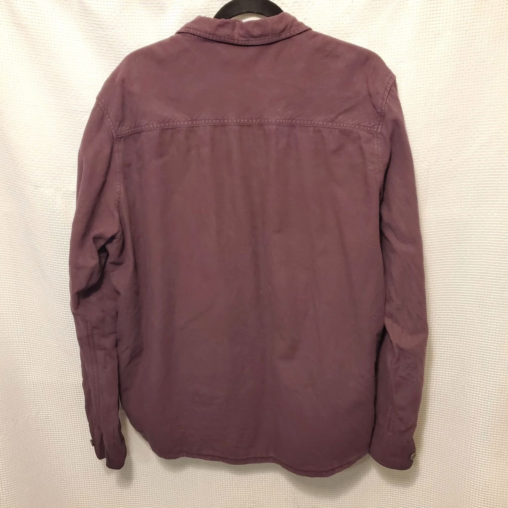 Vintage Stio Miter Flannel Shirt Mens XL Purple Brushed Organic Cotton Button Up Size US XL / EU 56 / 4 - 5 Thumbnail