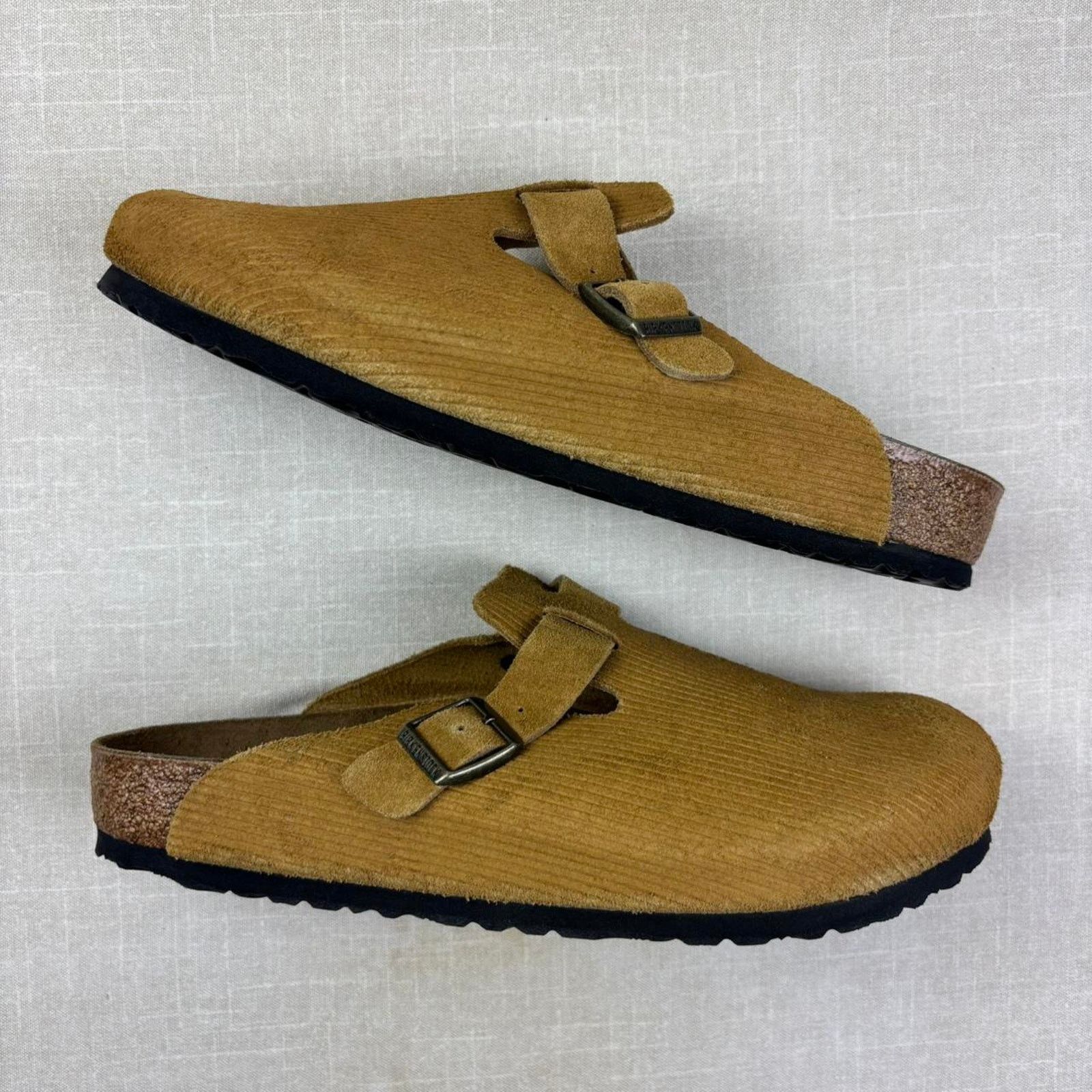 Birkenstock 🐴 Birkenstock Boston Corduroy “Suede Cork Brown” 13M Size US 13 / EU 46 - 2 Thumbnail