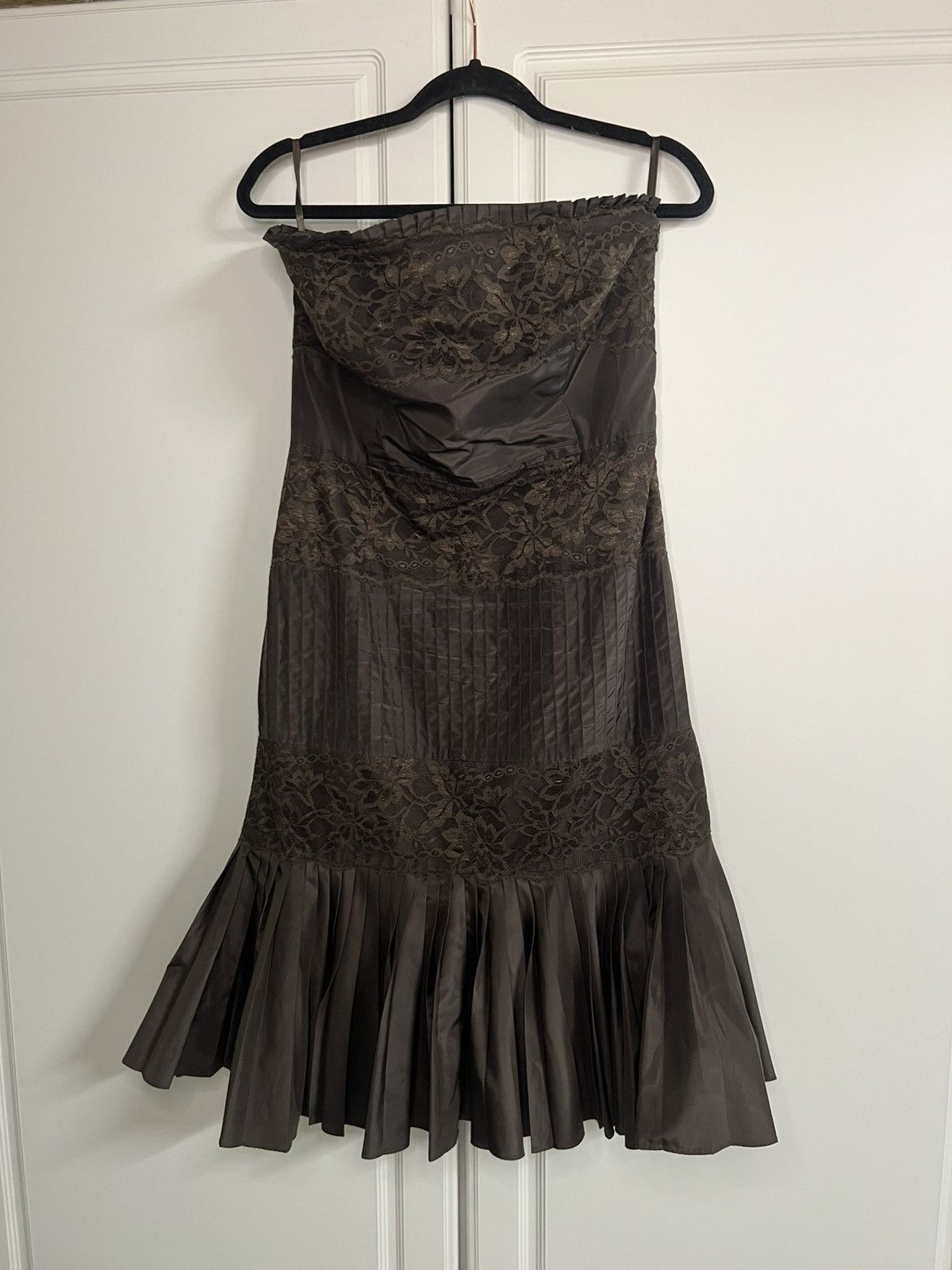 Banana Republic × Vintage Y2K Banana Republic Silk Blend Western Formal Dress Size M / US 6-8 / IT 42-44 - 5 Thumbnail