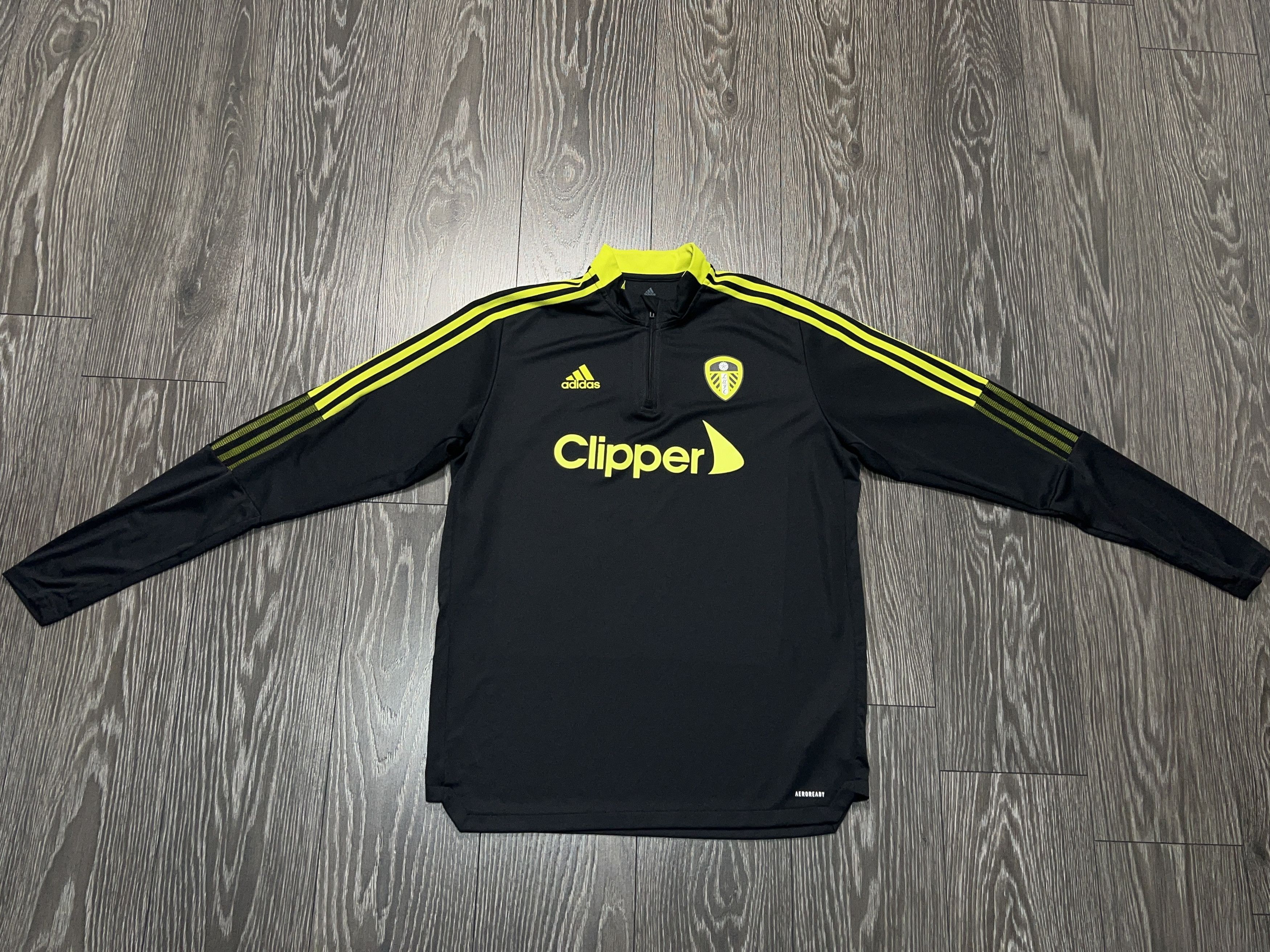 Adidas Leeds United 2021 Soccer Football Training Track Top Jacket Size US XL / EU 56 / 4 - 6 Thumbnail