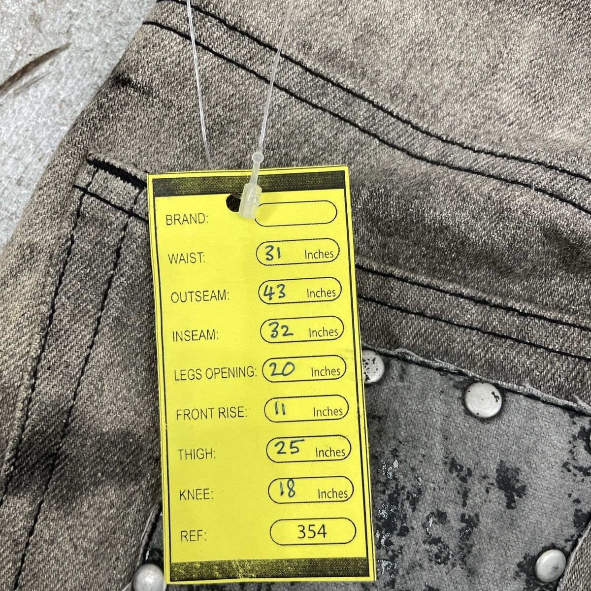 Hysteric Glamour × Japanese Brand Japanese Bernings Sho Printed Punk Bootcut Jeans wc 354 Size US 31 - 11 Thumbnail