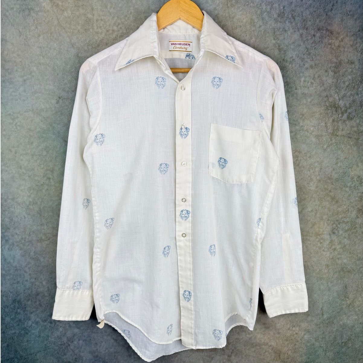 Van Heusen × Vintage VTG 70s True Vintage Van Heusen Button Up Shirt Sz M Retro Size US M / EU 48-50 / 2 - 1 Thumbnail