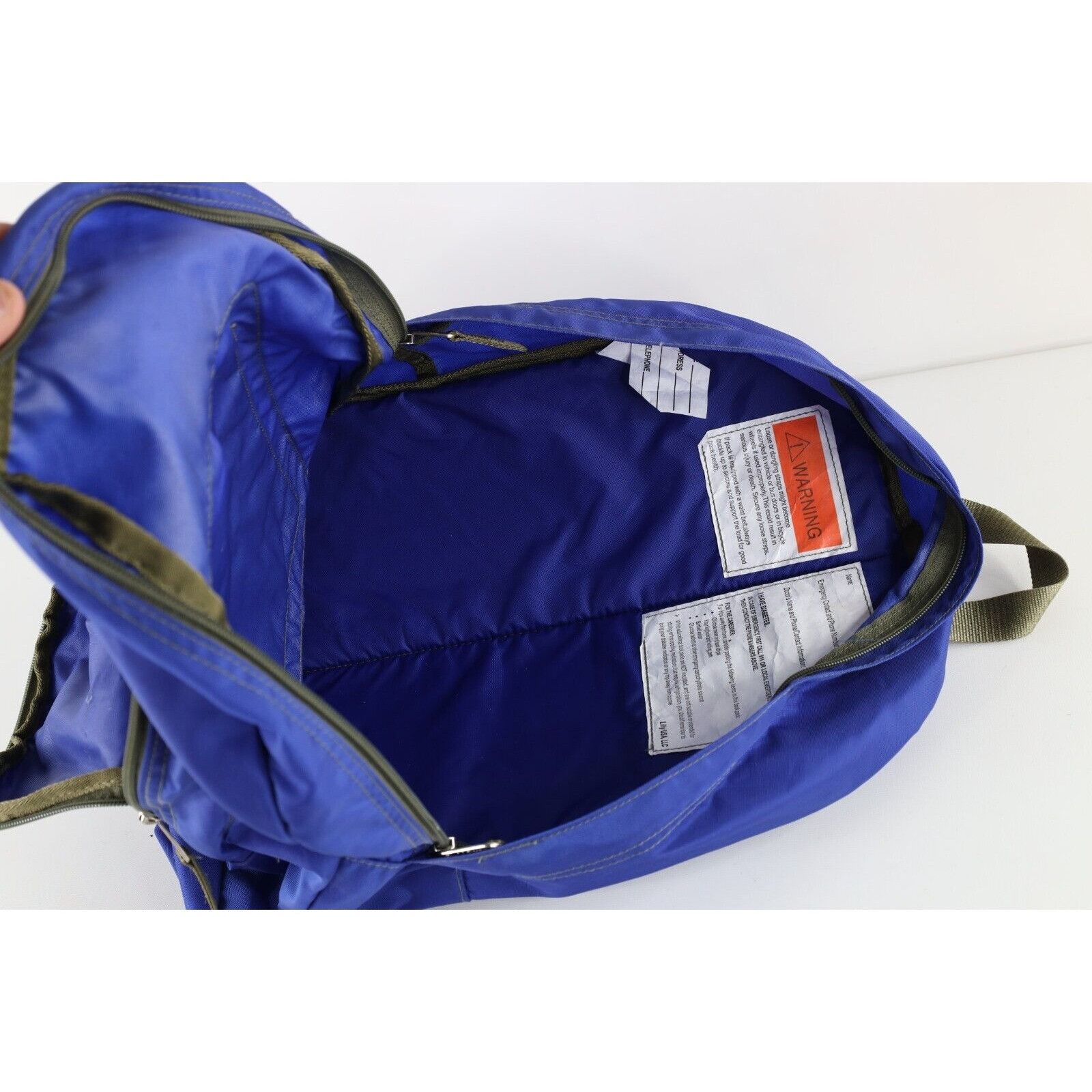 L.L. Bean × Vintage Vintage LL Bean Distressed Spell Out Reflective Backpack Bag Size ONE SIZE - 11 Thumbnail