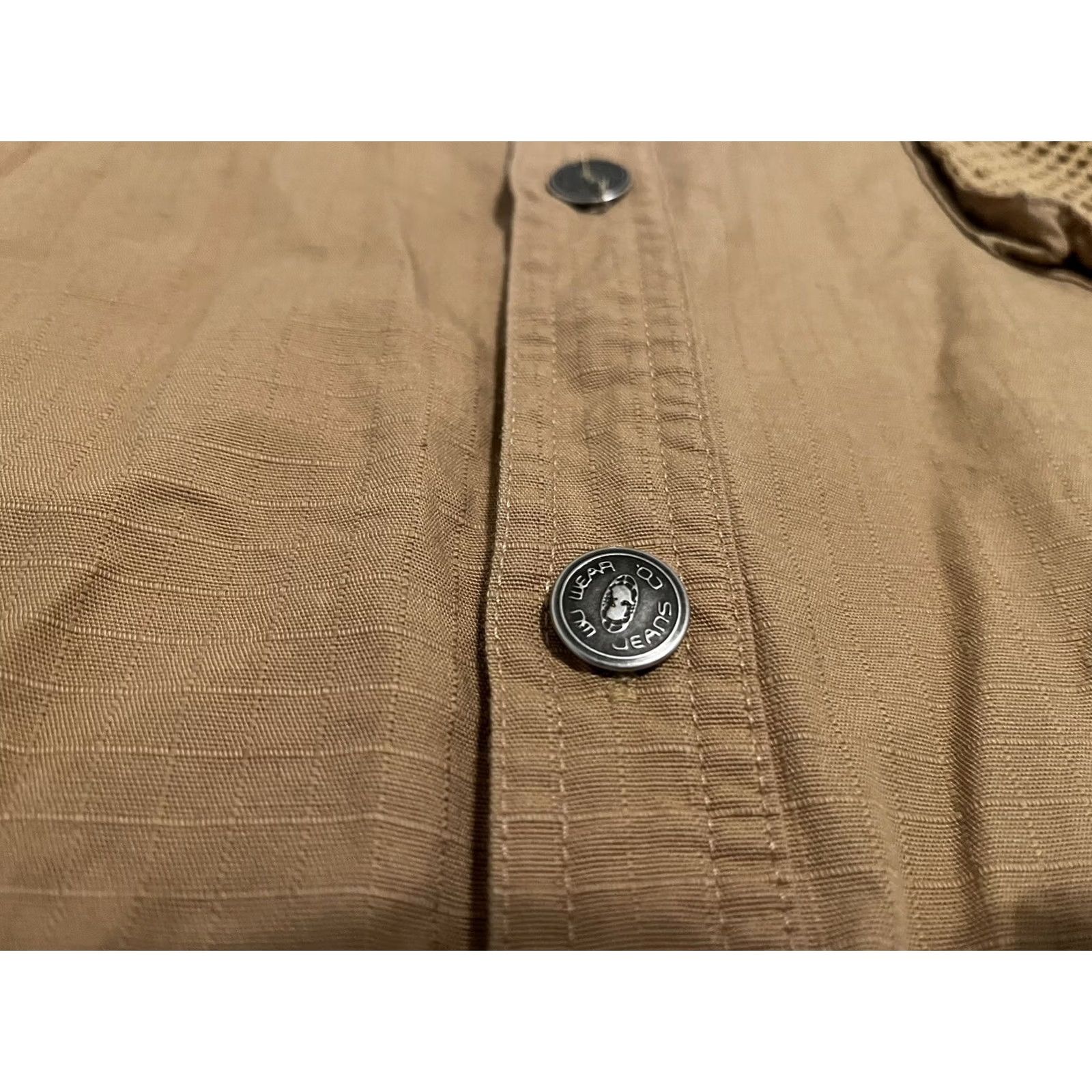 Vintage VINTAGE Wu-Wear Wu-Tang Long Sleeve Button-Up Shirt Brown Camo XL Mens 90s Wu-Tang Camouflage Cotton Knit Shirt Size US XL / EU 56 / 4 - 3 Thumbnail