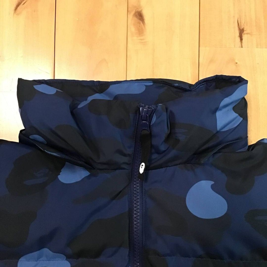 Bape BAPE Blue camo hoodie puffer down vest a bathing ape Size US M / EU 48-50 / 2 - 3 Thumbnail