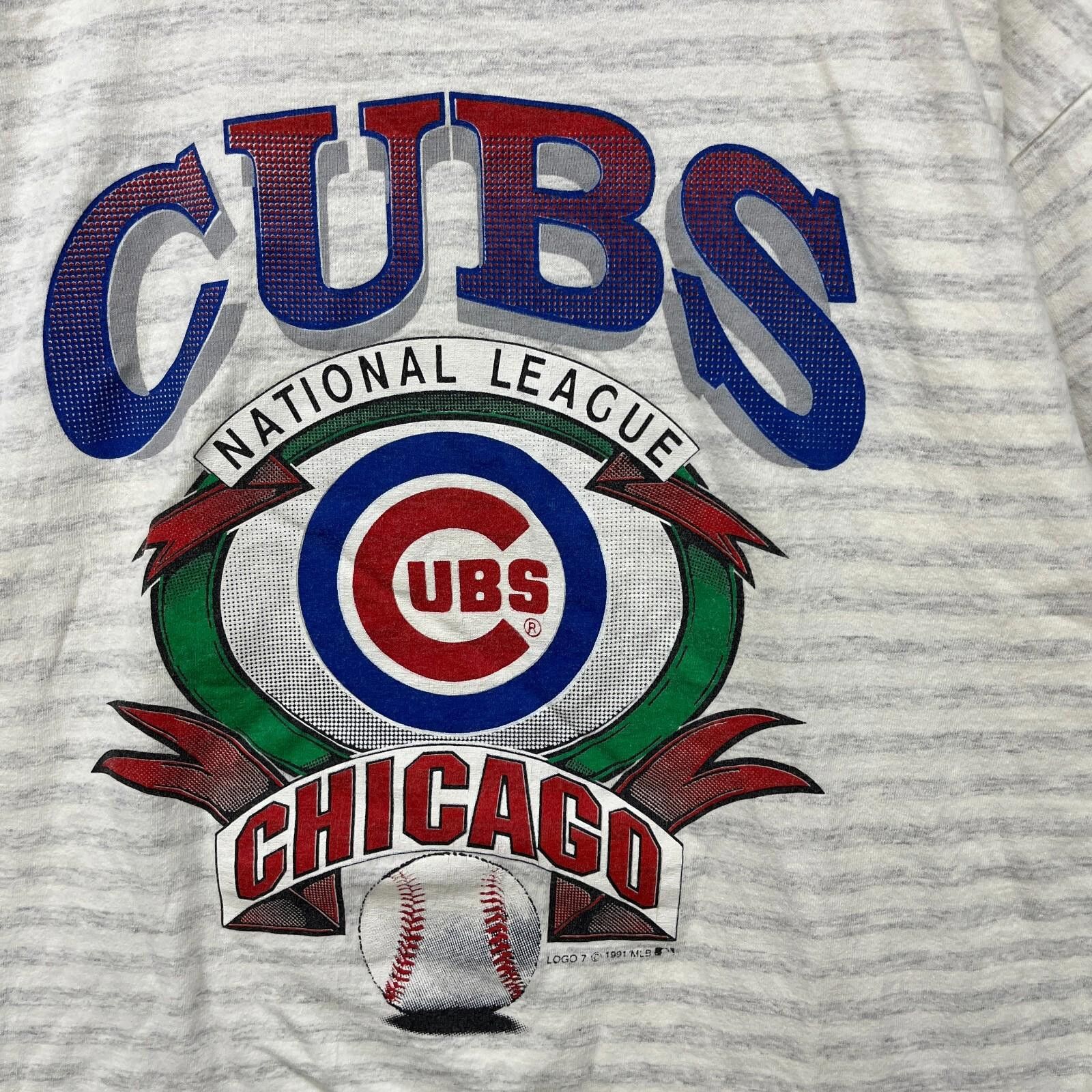 MLB Vintage 90s Chicago Cubs Single Stitch T-Shirt MLB Large Size US L / EU 52-54 / 3 - 2 Thumbnail