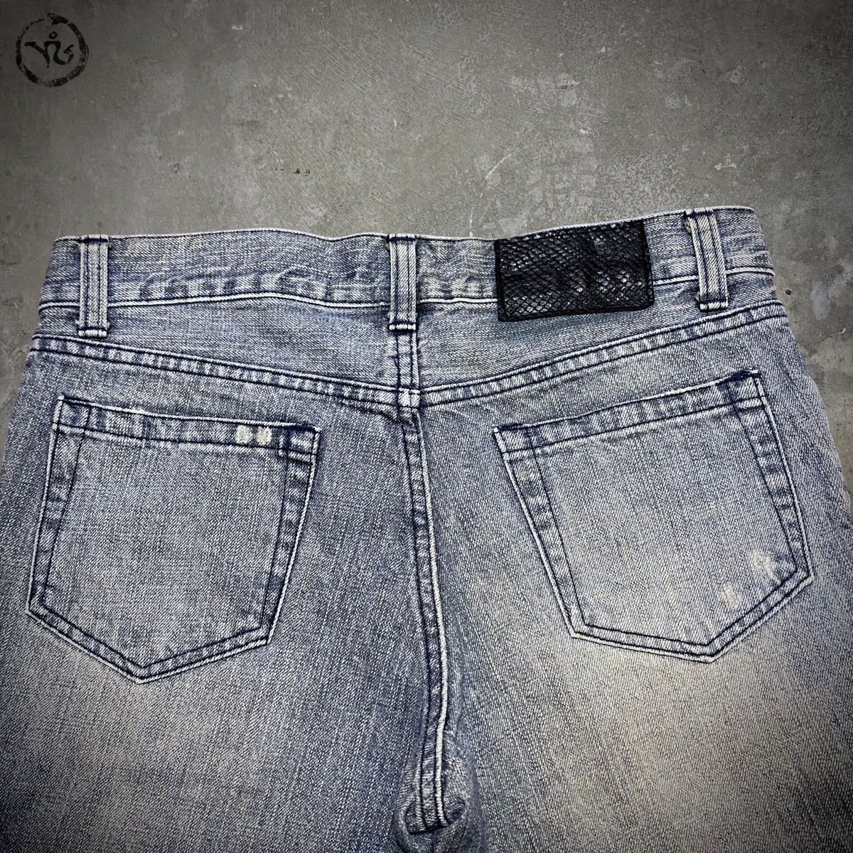 5351 POUR LES HOMMES Japanese Mudwash Snake Jeans Size US 33 - 5 Thumbnail