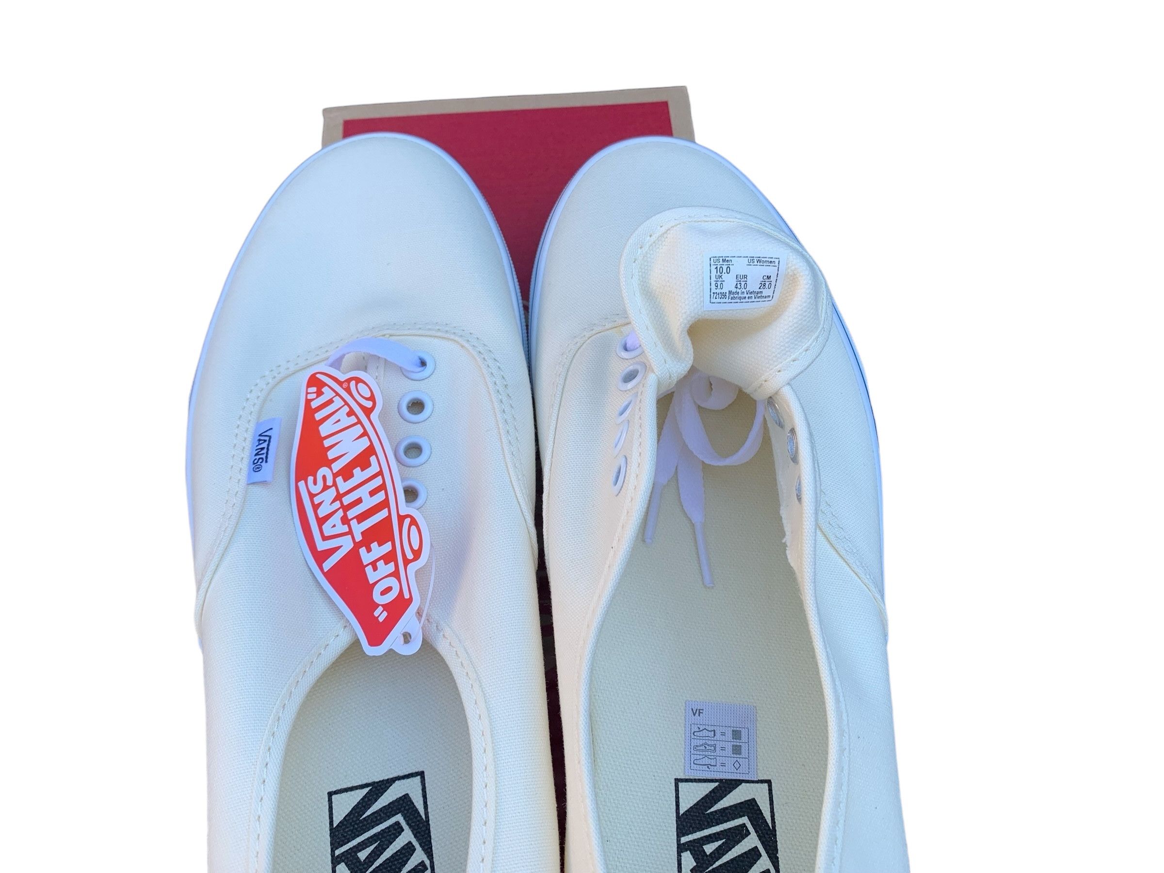 Vans Vans Authentic White Low - 4000741989 Size US 10 / EU 43 - 5 Thumbnail