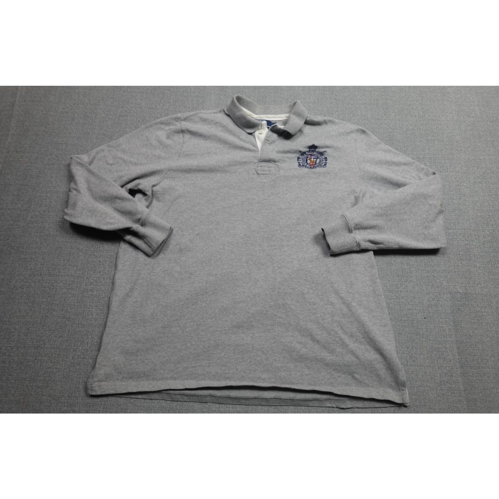 Ralph Lauren Ralph Lauren Polo Polo Shirt Mens XL Gray Crest Logo Stretch Retro Vintage Polo Ralph Lauren Rugby Polo Mens XL Gray Crest Logo Stretch Retro Size US XL / EU 56 / 4 - 5 Thumbnail