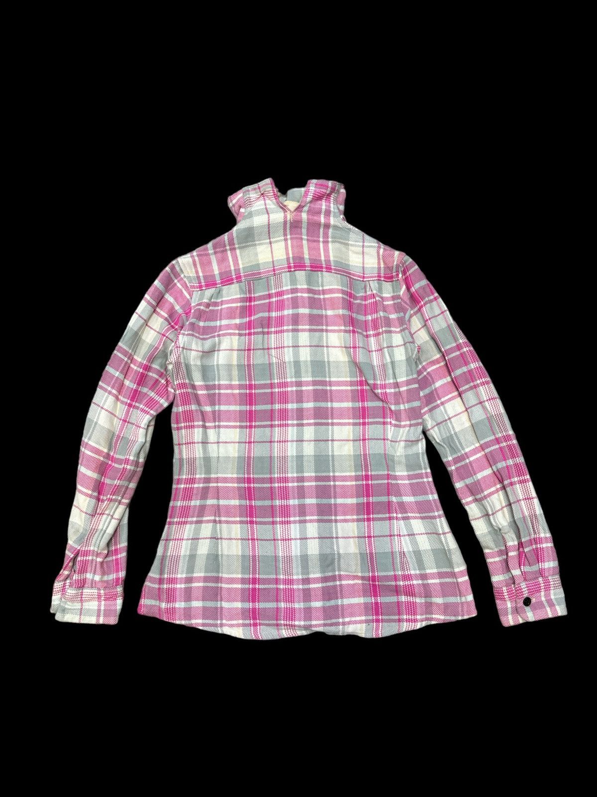 Kapital KAPITAL FLANNEL PINK COLOR MULTIBUTTONS BUTTON UP SHIRT Size XS / US 0-2 / IT 36-38 - 2 Thumbnail