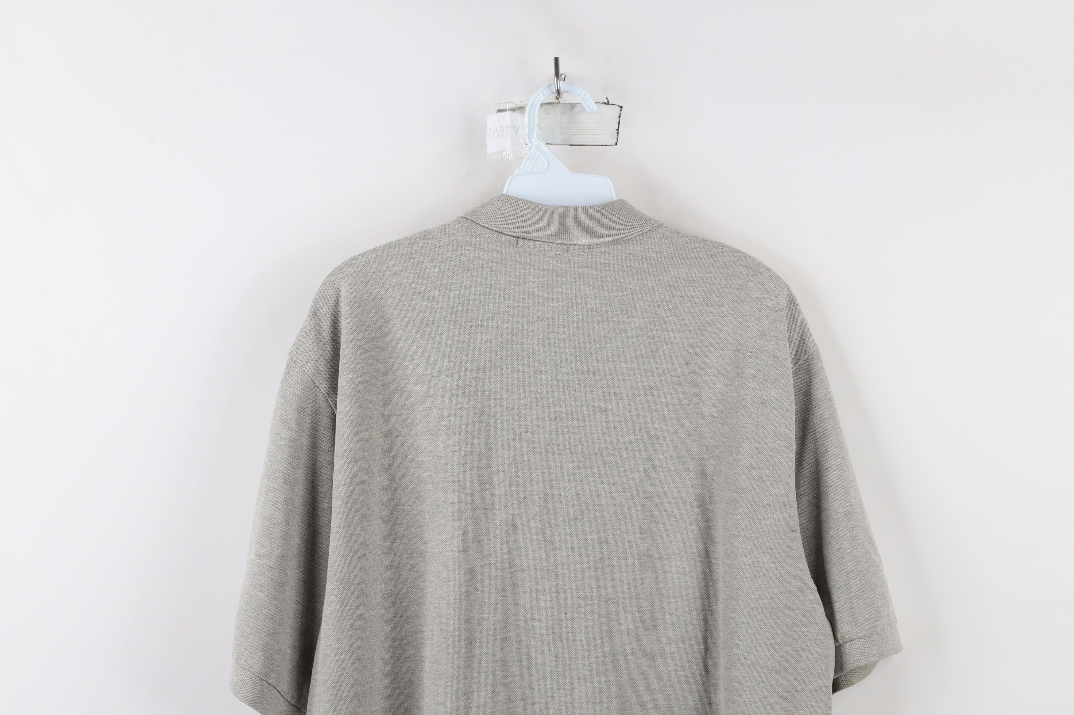 Ralph Lauren × Vintage Vintage 90s Ralph Lauren Pique Cotton Polo Shirt Gray Size US L / EU 52-54 / 3 - 13 Thumbnail