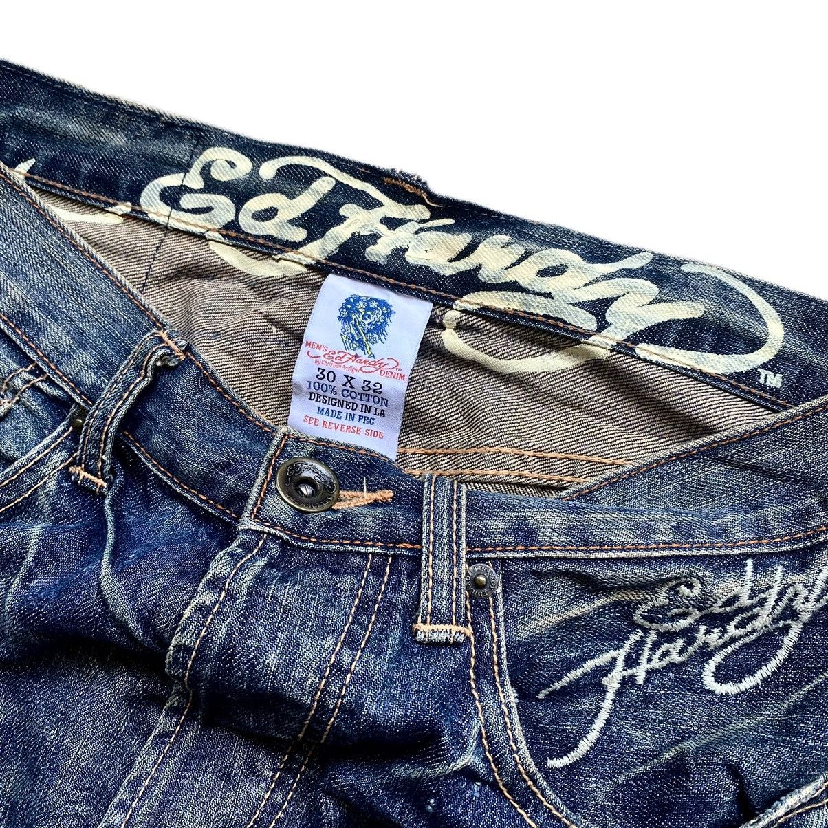 Christian Audigier × Ed Hardy × Japanese Brand ❌SOLD OUT❌ ED HARDY BY CHRISTIAN AUDIGIER WITH EMBROIDERED Size US 30 / EU 46 - 7 Thumbnail