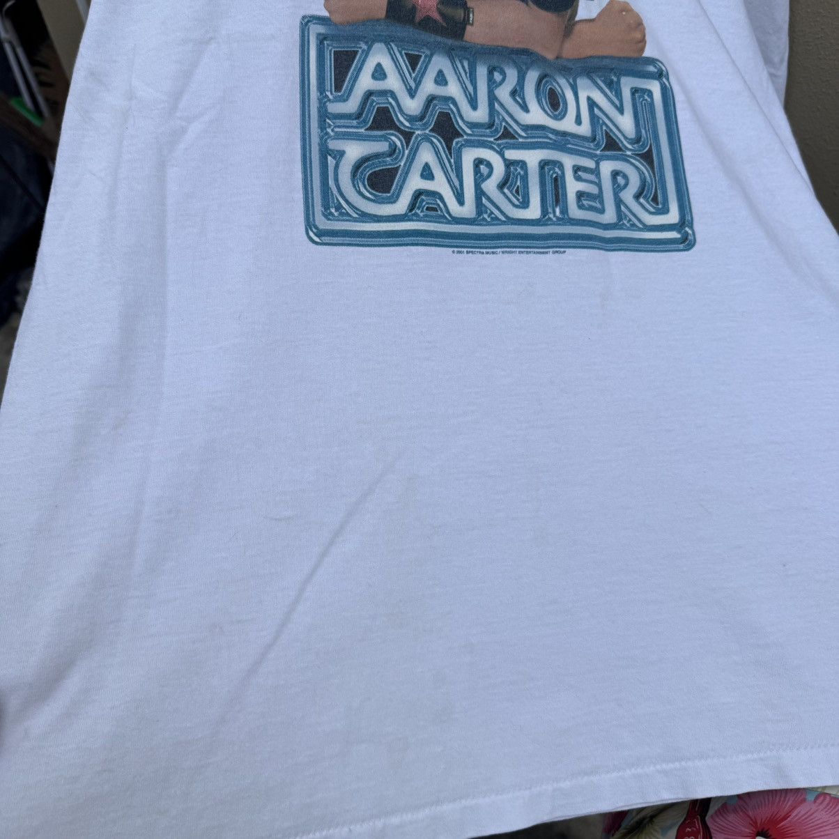 Rap Tees × Vintage Vintage aaron carter 2001 rare tee Size US XL / EU 56 / 4 - 8 Thumbnail