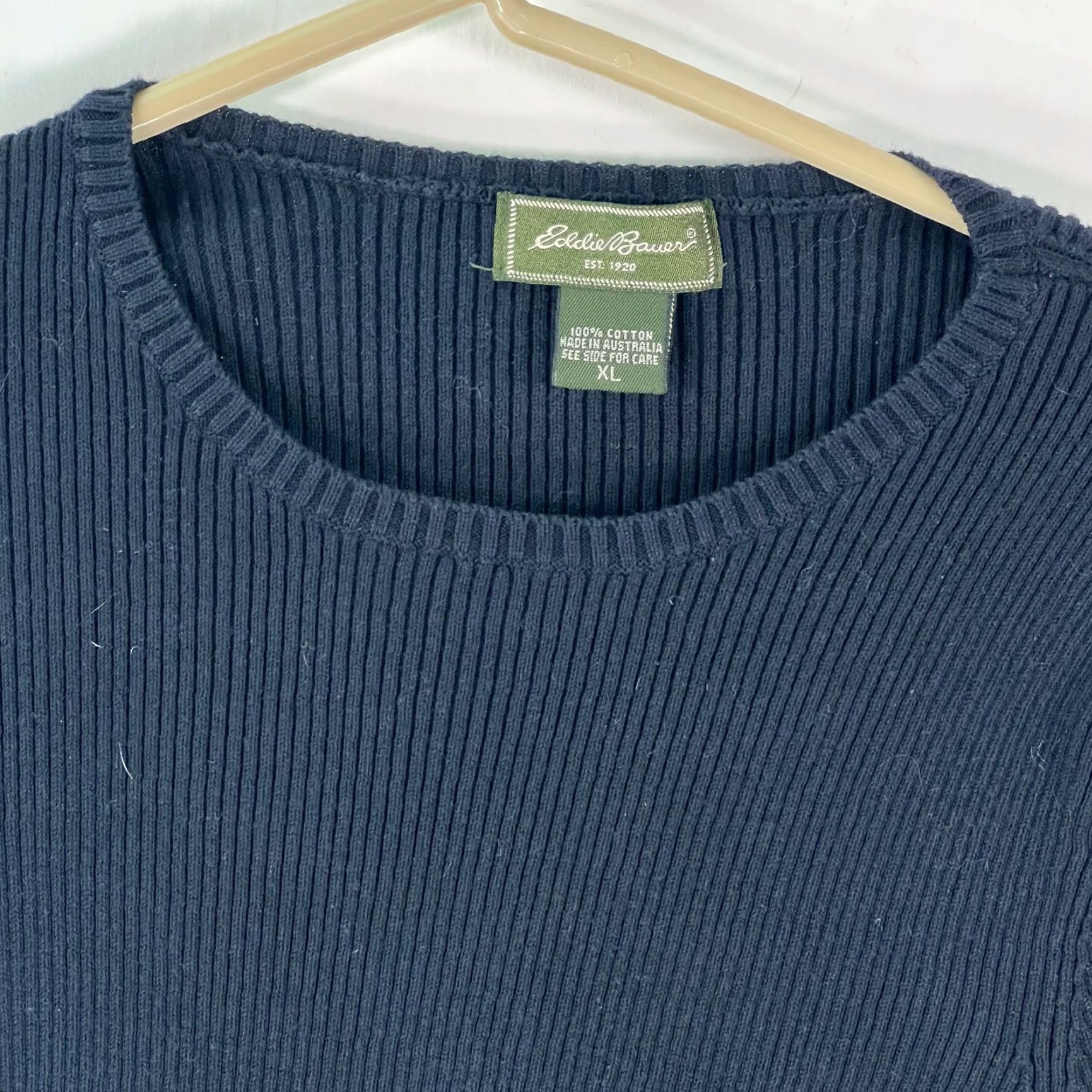 Eddie Bauer Eddie Bauer Womens Pullover Sweater XL Blue Short Sleeve Knit Casual Classic Size XL / US 12-14 / IT 48-50 - 2 Thumbnail