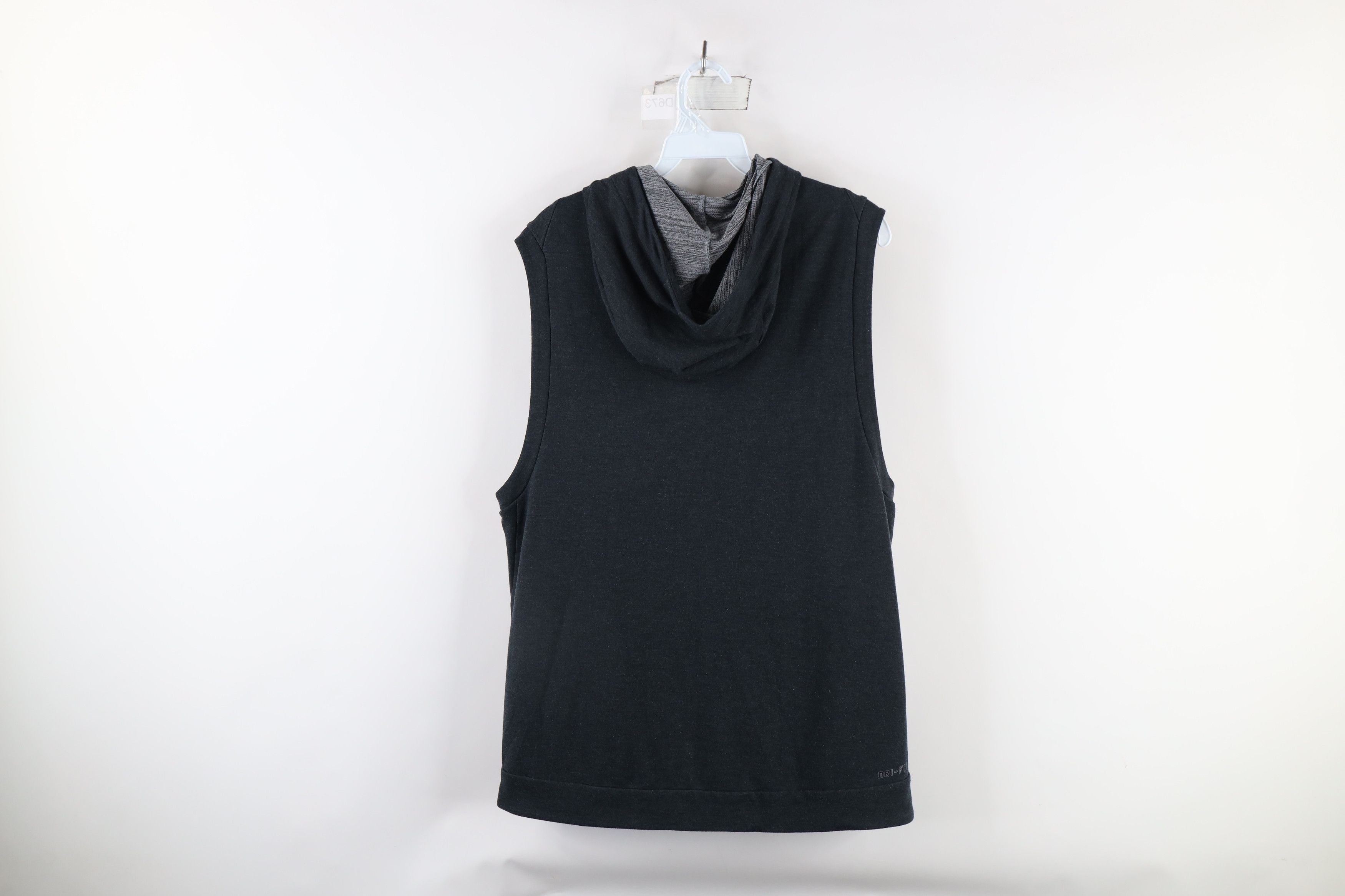 Nike × Vintage Nike Sleeveless Training Hoodie Sweatshirt Charcoal Gray Size US M / EU 48-50 / 2 - 11 Thumbnail