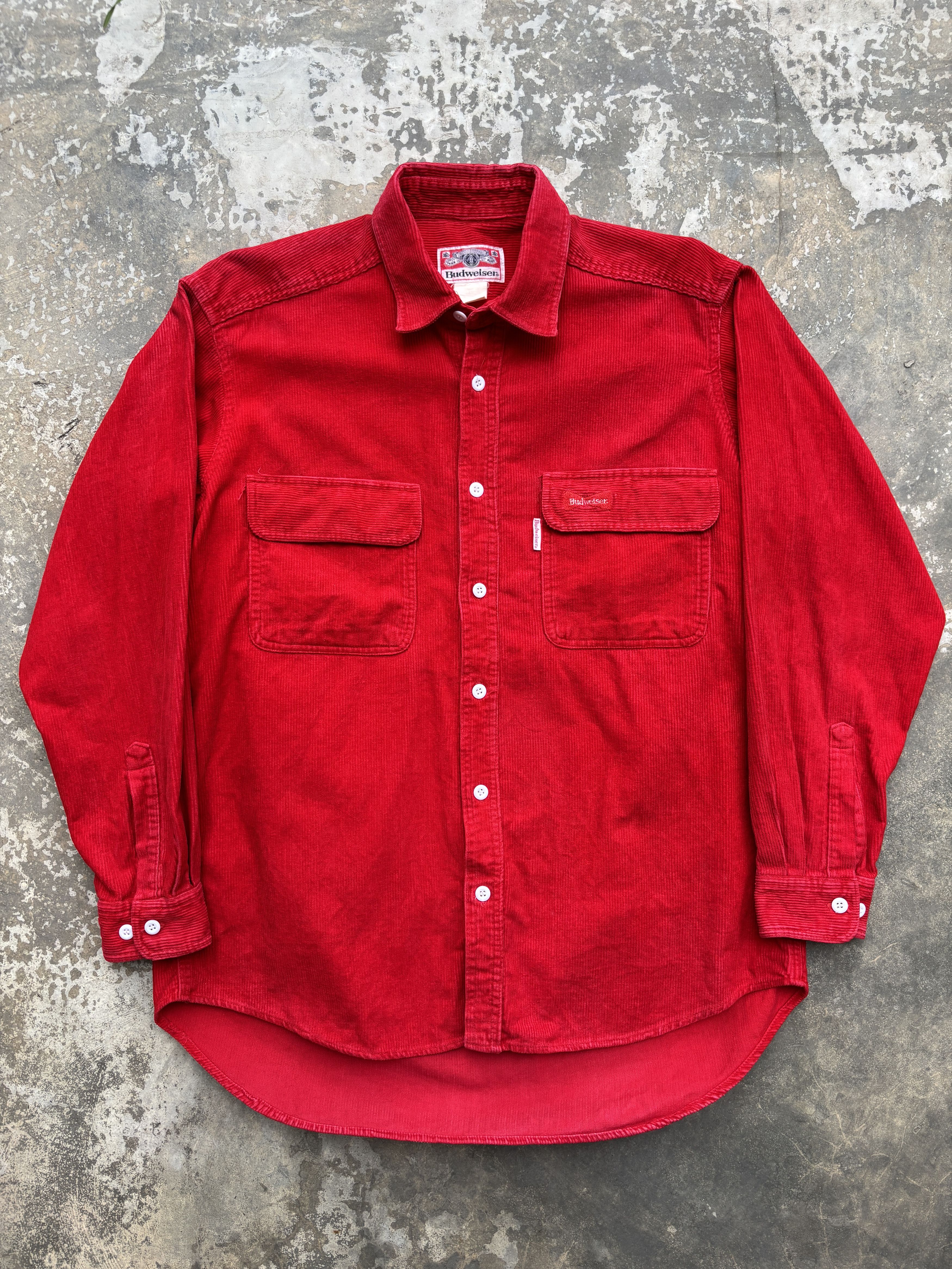 Budweiser Budweiser Red Corduroy Vintage Rare Shirt Size US M / EU 48-50 / 2 - 1 Thumbnail