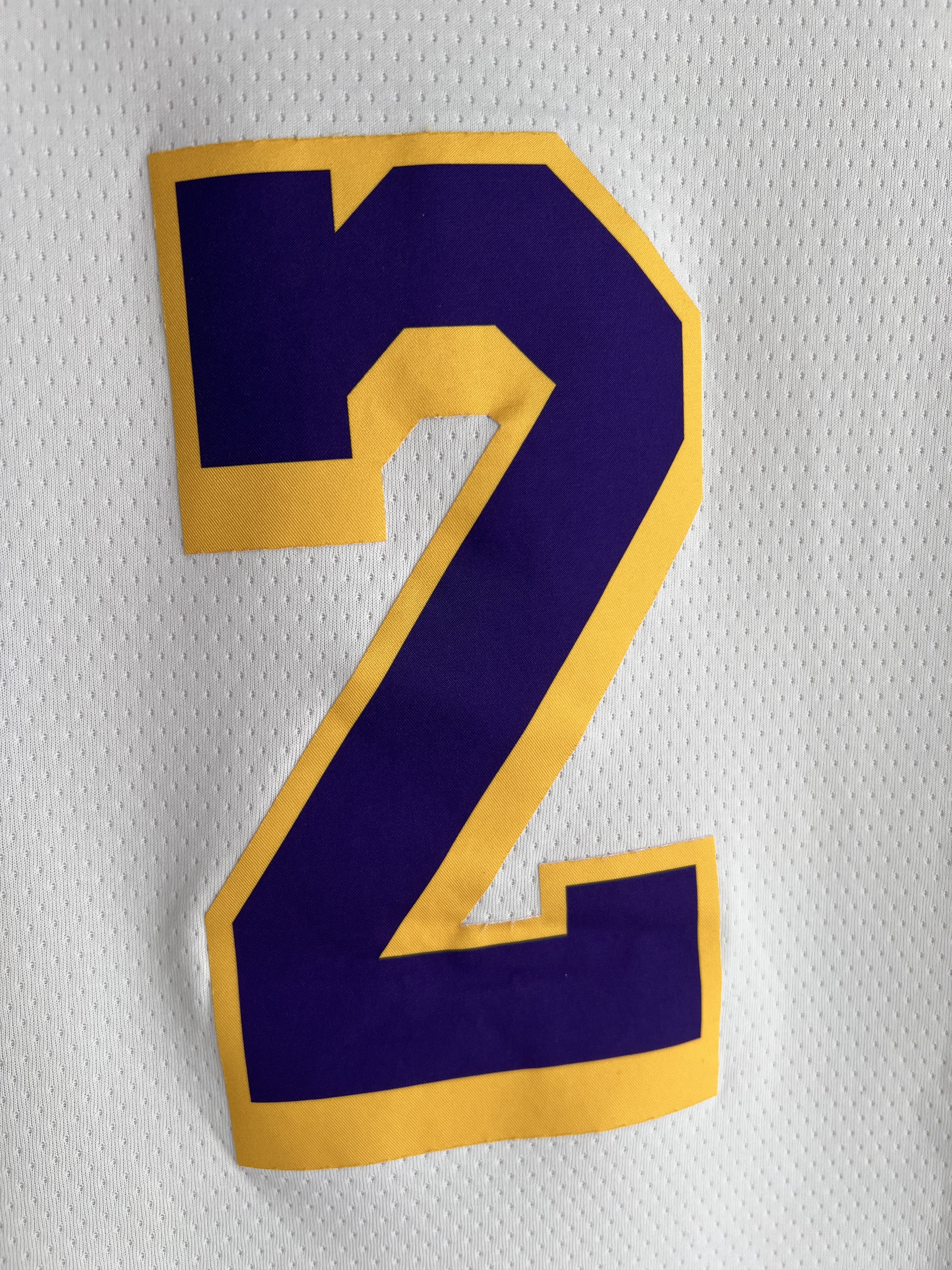 Nike RARE! Nike LA Lakers #2 Ball jersey NBA mesh basketball home Size US M / EU 48-50 / 2 - 13 Thumbnail