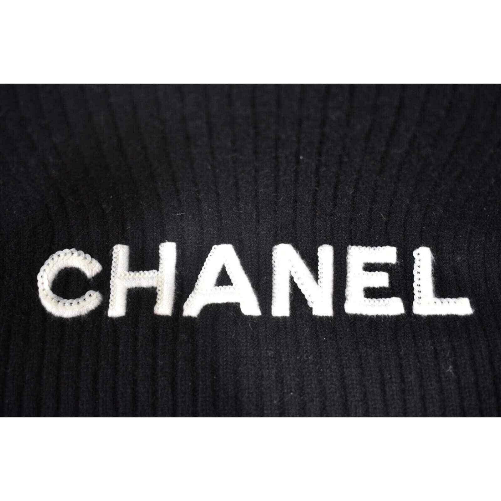 Chanel Chanel Cashmere Letter Logo Winter Scarf Shawl Wrap Size ONE SIZE - 4 Thumbnail