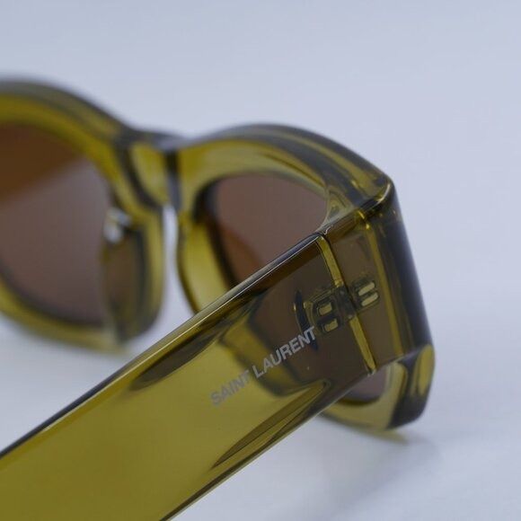 Saint Laurent Paris 🕶️ New Saint Laurent SL713 004 Sunglasses - Green Frame Size ONE SIZE - 9 Thumbnail