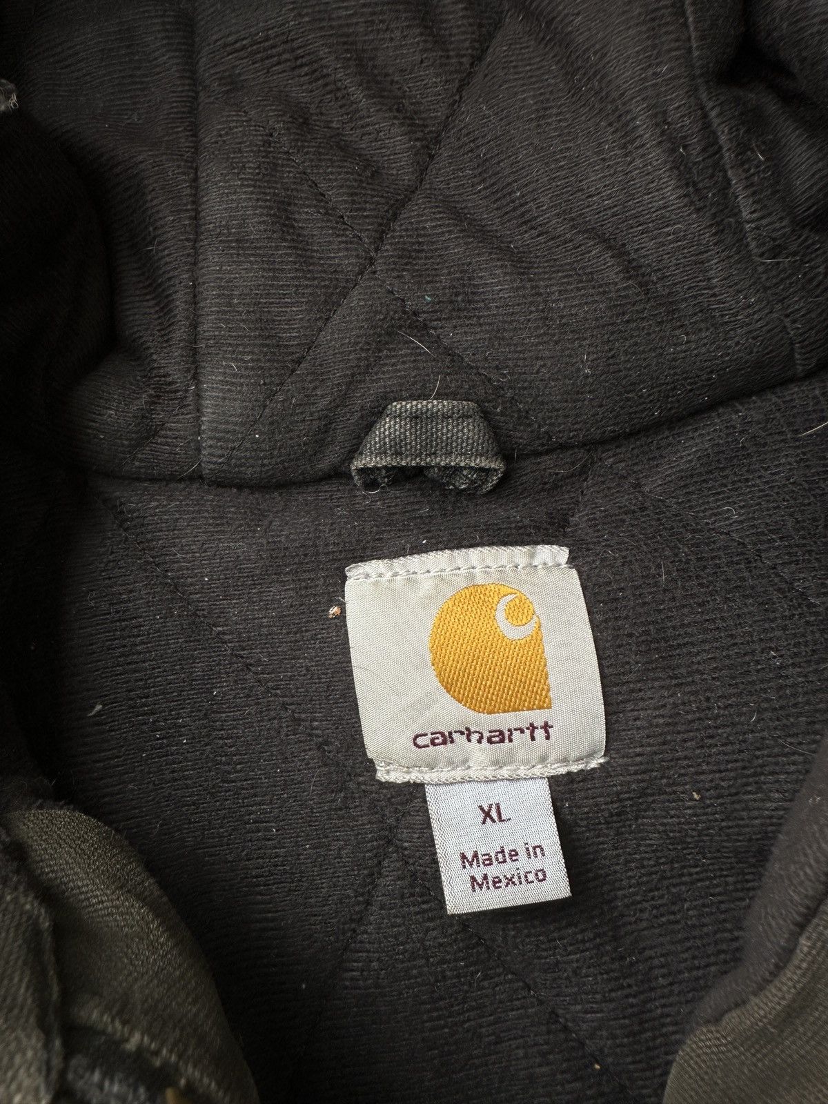 Carhartt Carhartt Hooded work Jacket Faded Black Dirty worn trashed Size US XL / EU 56 / 4 - 10 Thumbnail