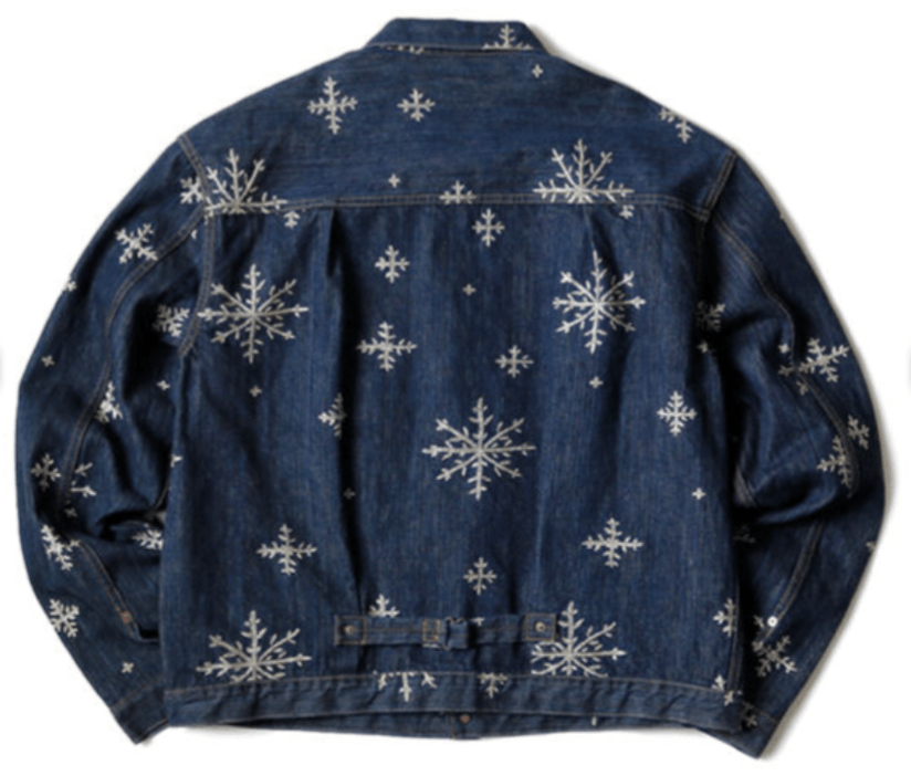 Kapital 14oz Denim Snow Embroidery 1ST JKT Size US XXL / EU 58 / 5 - 2 Thumbnail