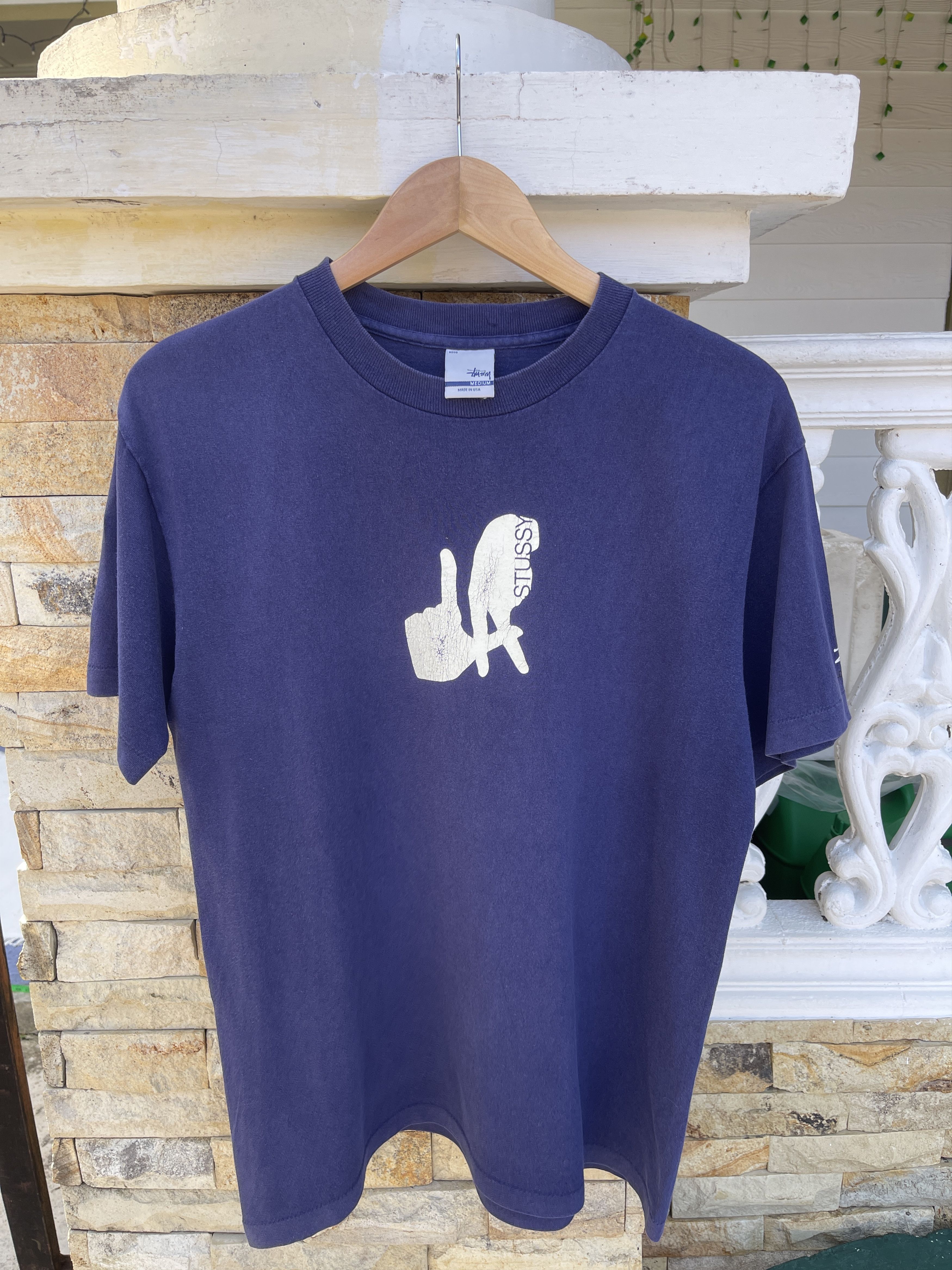 Stussy Rare🔥Vintage 90s Stussy Los Angeles T-Shirt Size US M / EU 48-50 / 2 - 2 Thumbnail
