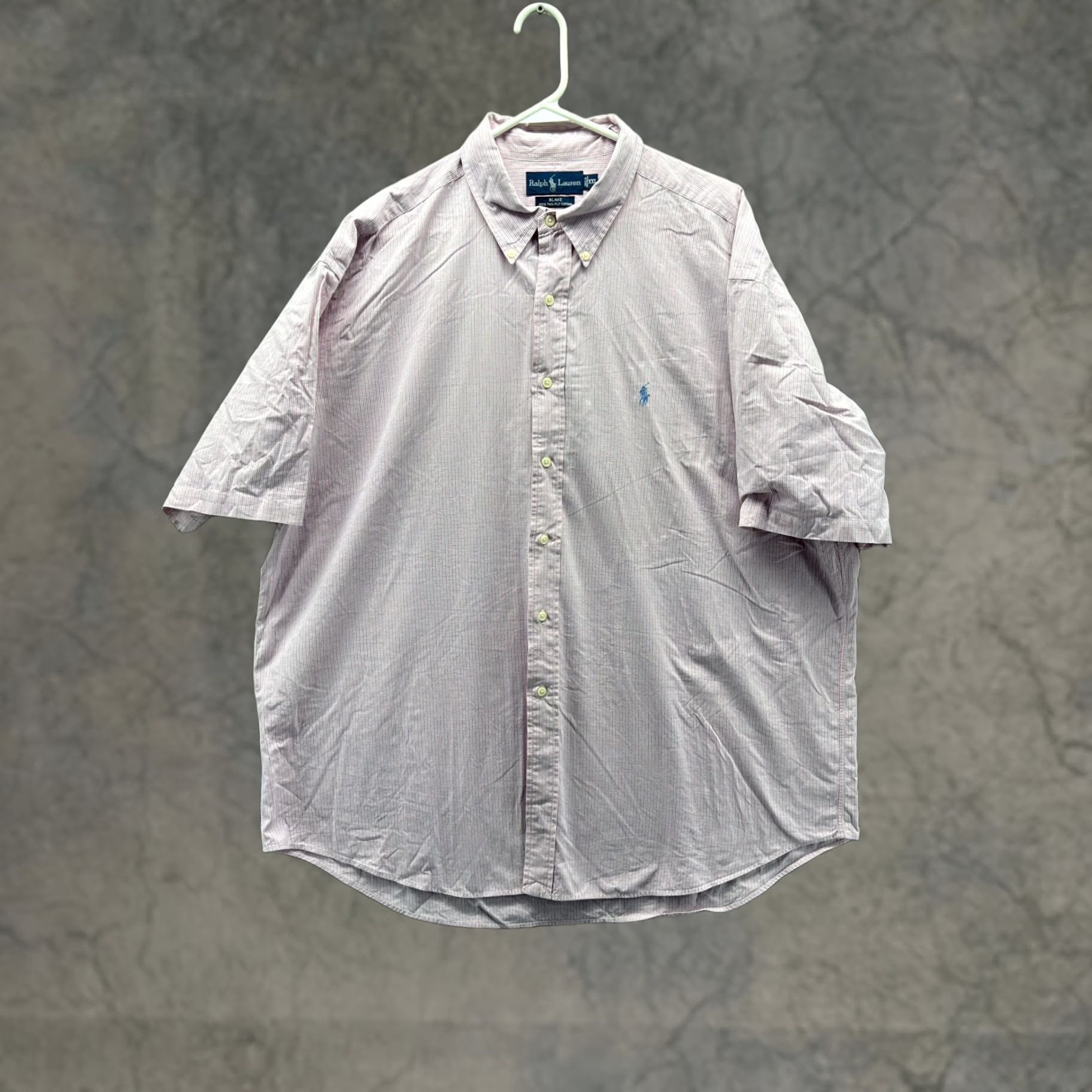 Ralph Lauren Ralph Lauren Shirt Mens 2XL Pink Check Short Sleeve Button Front Blake Cotton Shirt Size US XXL / EU 58 / 5 - 1 Thumbnail
