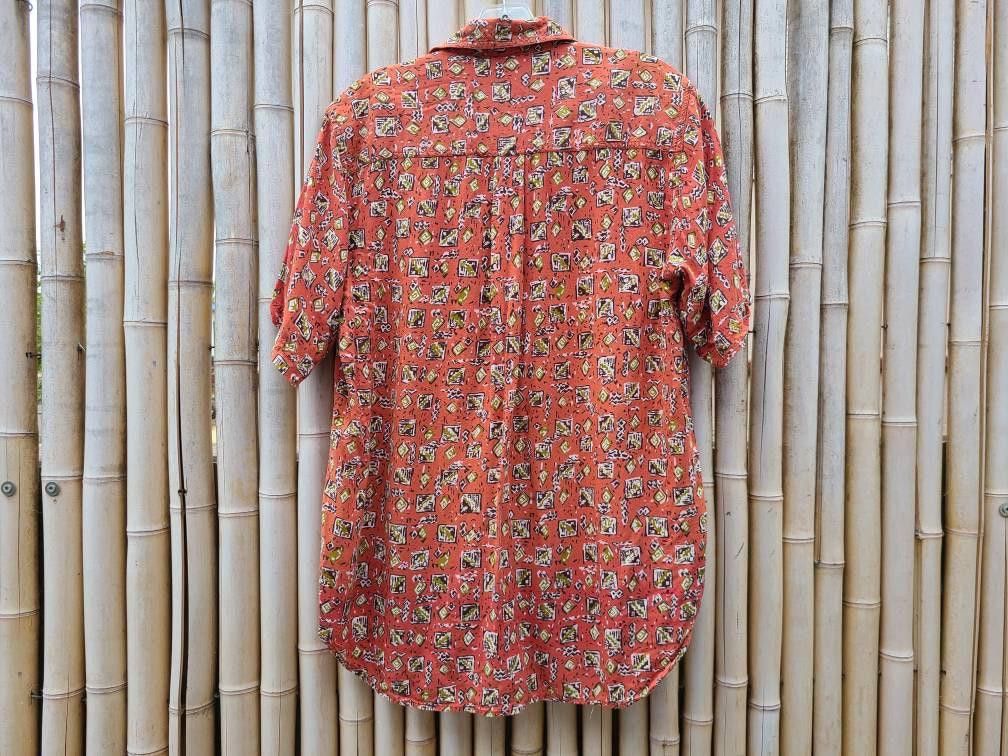 Designer Hawaiian Unisex Small Button Down Collared Shirt Pioneer Size US S / EU 44-46 / 1 - 4 Thumbnail