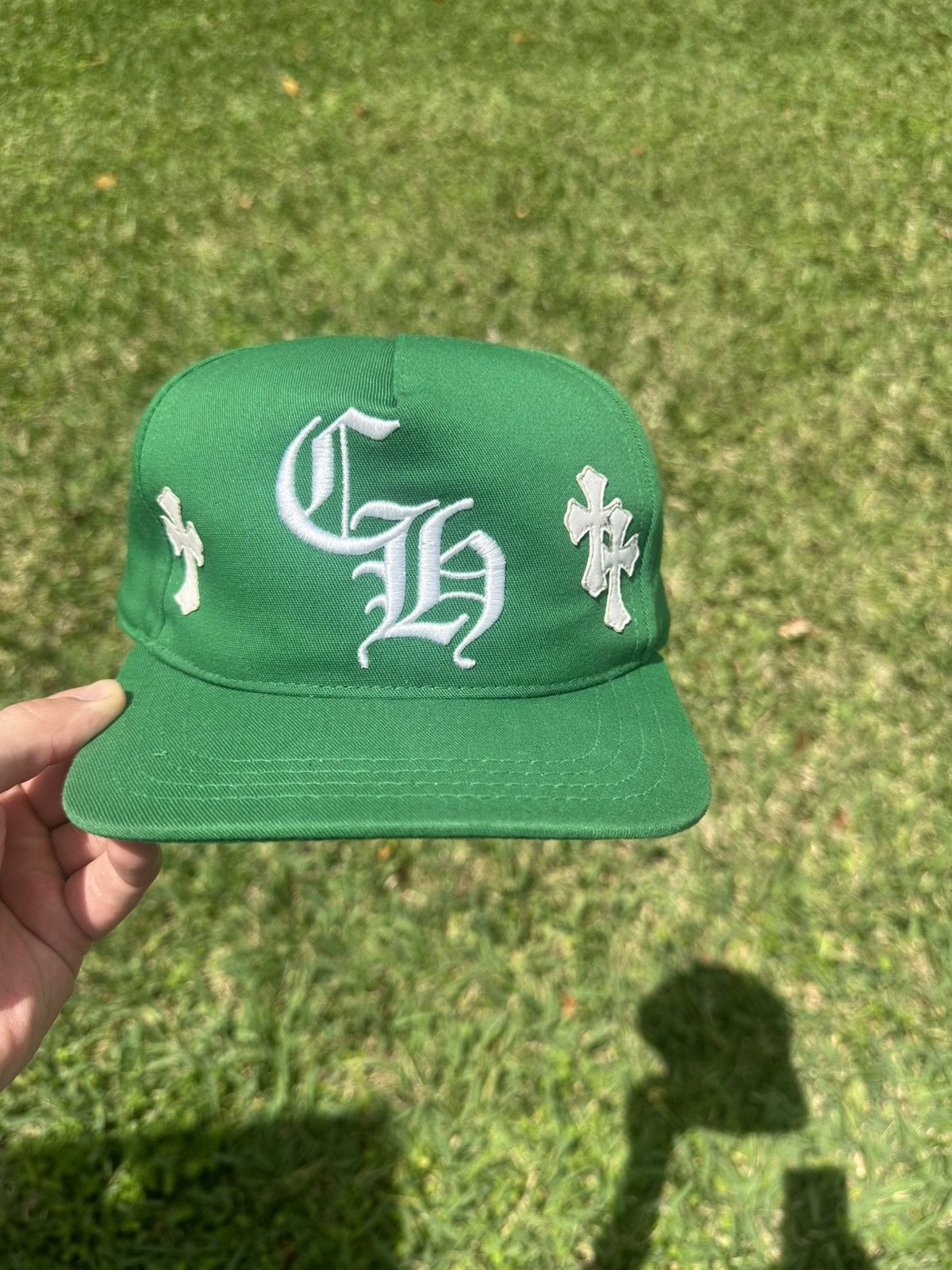 Chrome Hearts Chrome hearts CH hat green Size ONE SIZE - 1 Thumbnail