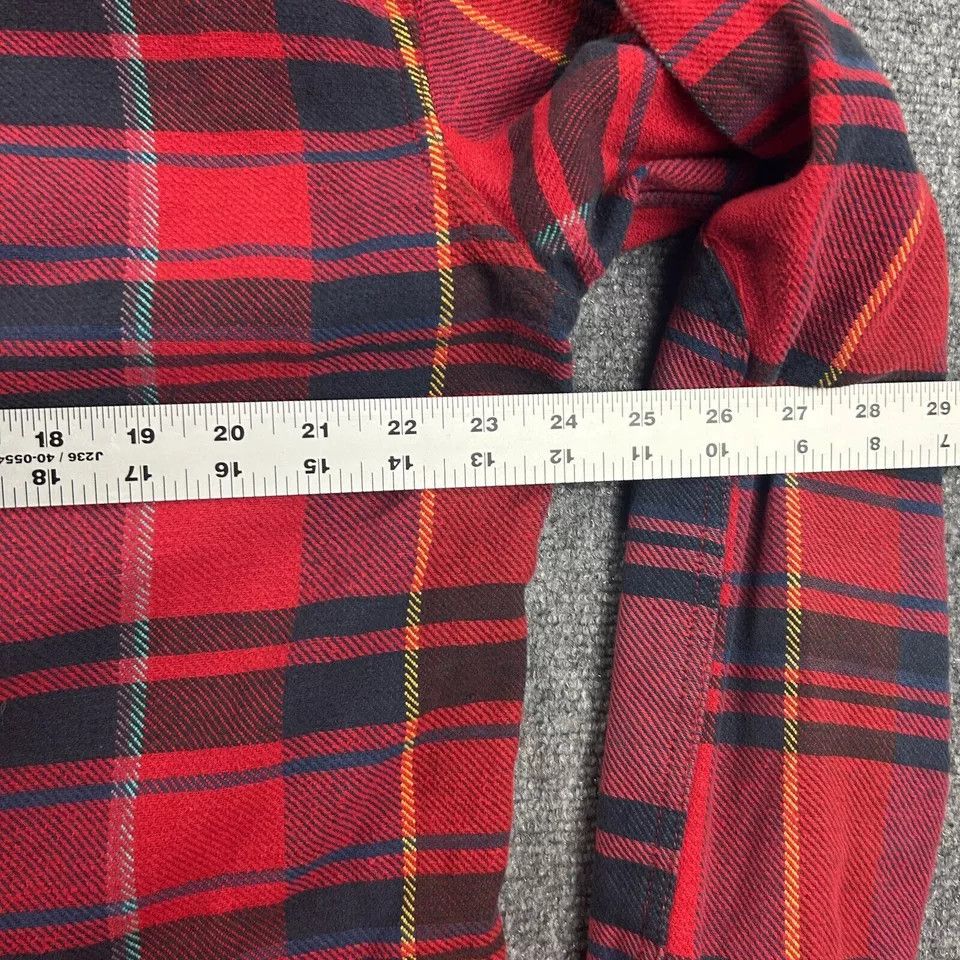 Lucky Brand Lucky Brand Flannel Shirt Mens Large Plaid Red Midweight Size US L / EU 52-54 / 3 - 6 Thumbnail