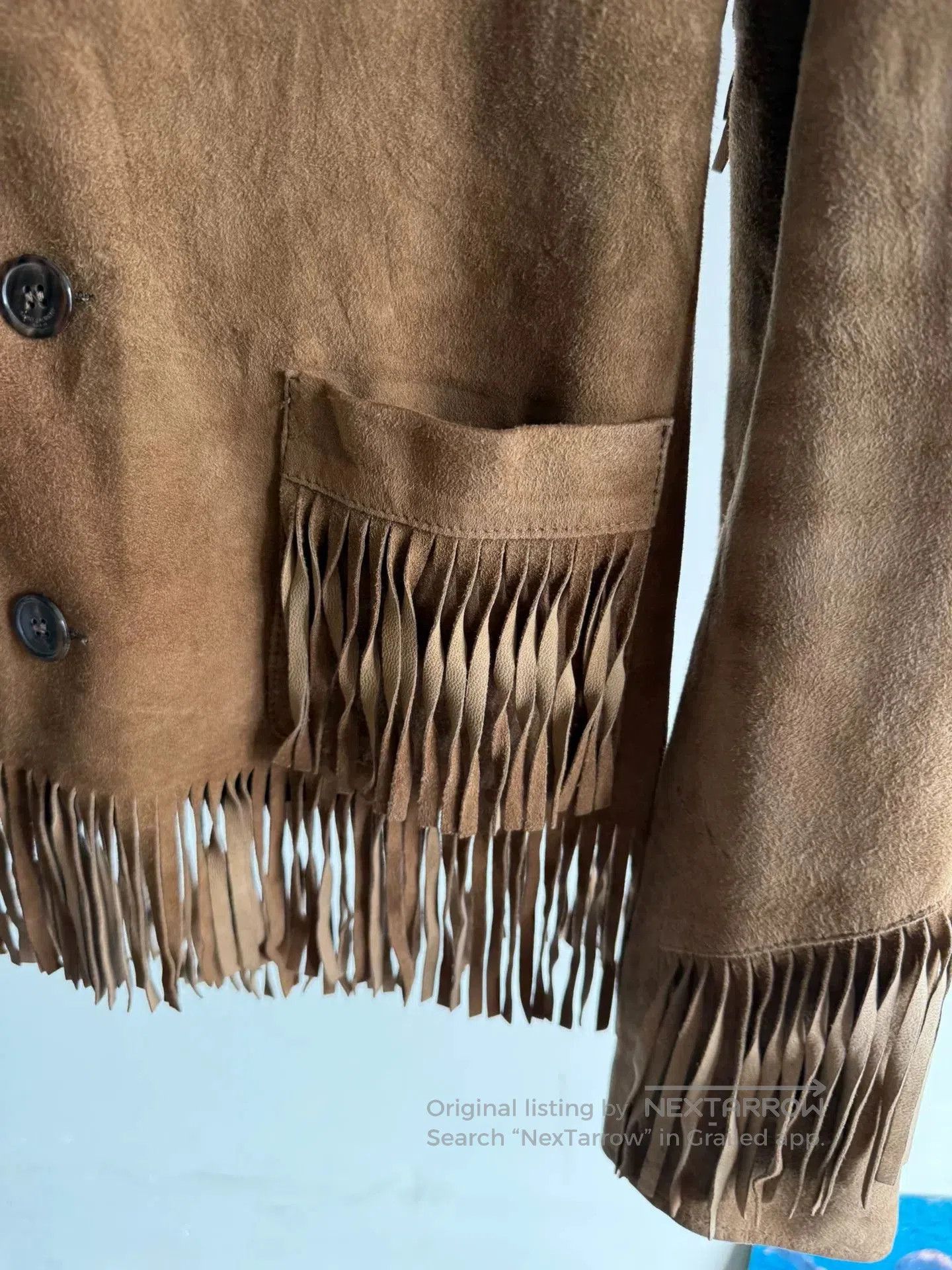Saint Laurent Paris Saint Laurent Suede Fringe Jacket. Size XS / US 0-2 / IT 36-38 - 4 Thumbnail