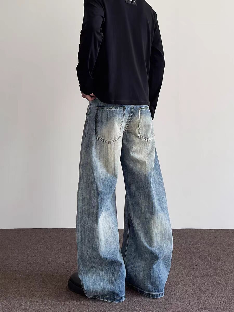 Japanese Brand × Jean Vintage curved knife washed baggy banana shaped jeans Size US 34 / EU 50 - 4 Thumbnail