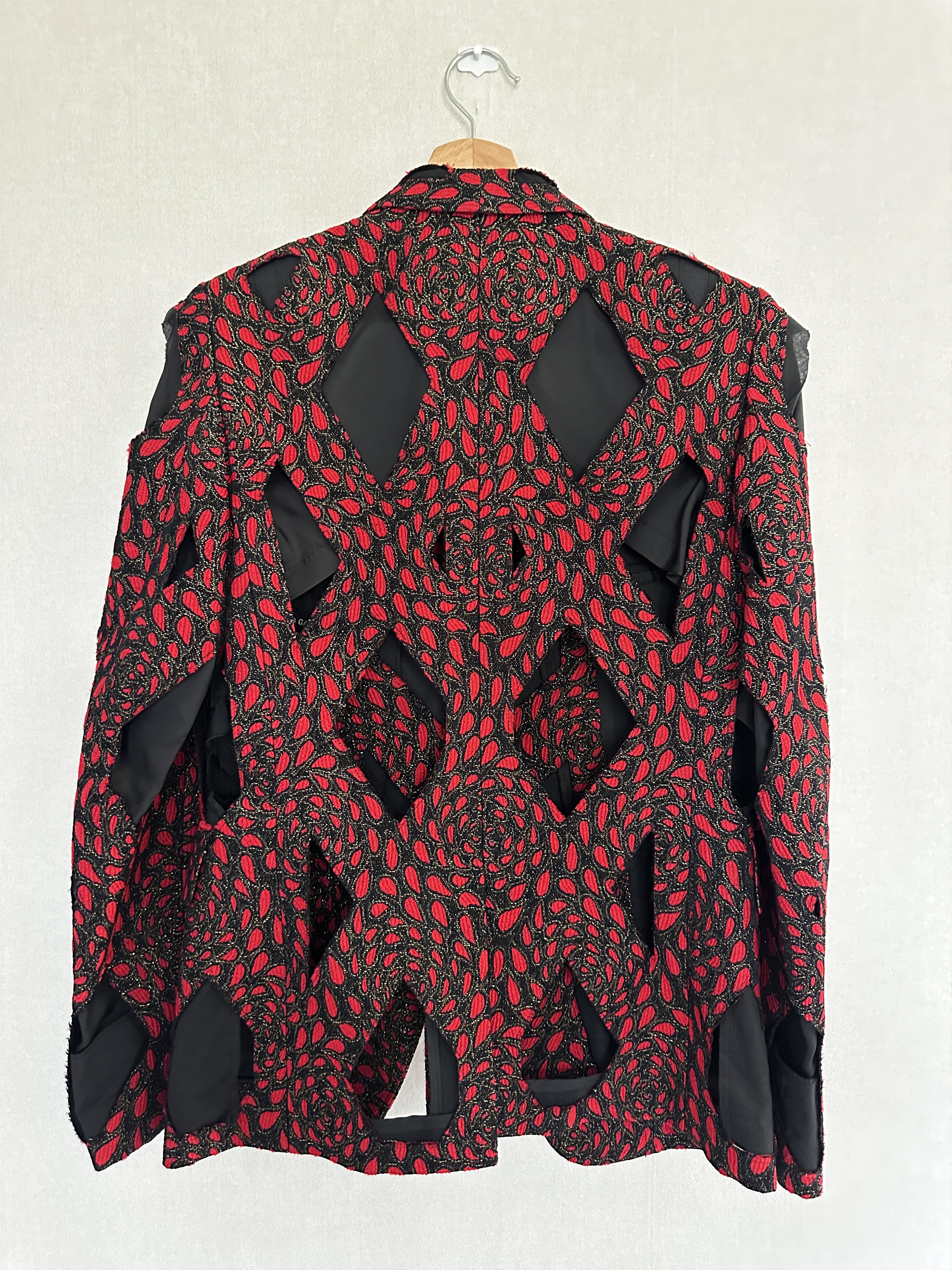 Comme des Garcons Homme Plus Comme des Garçons Homme Plus Blood Rose Blazer Size 36S - 2 Thumbnail