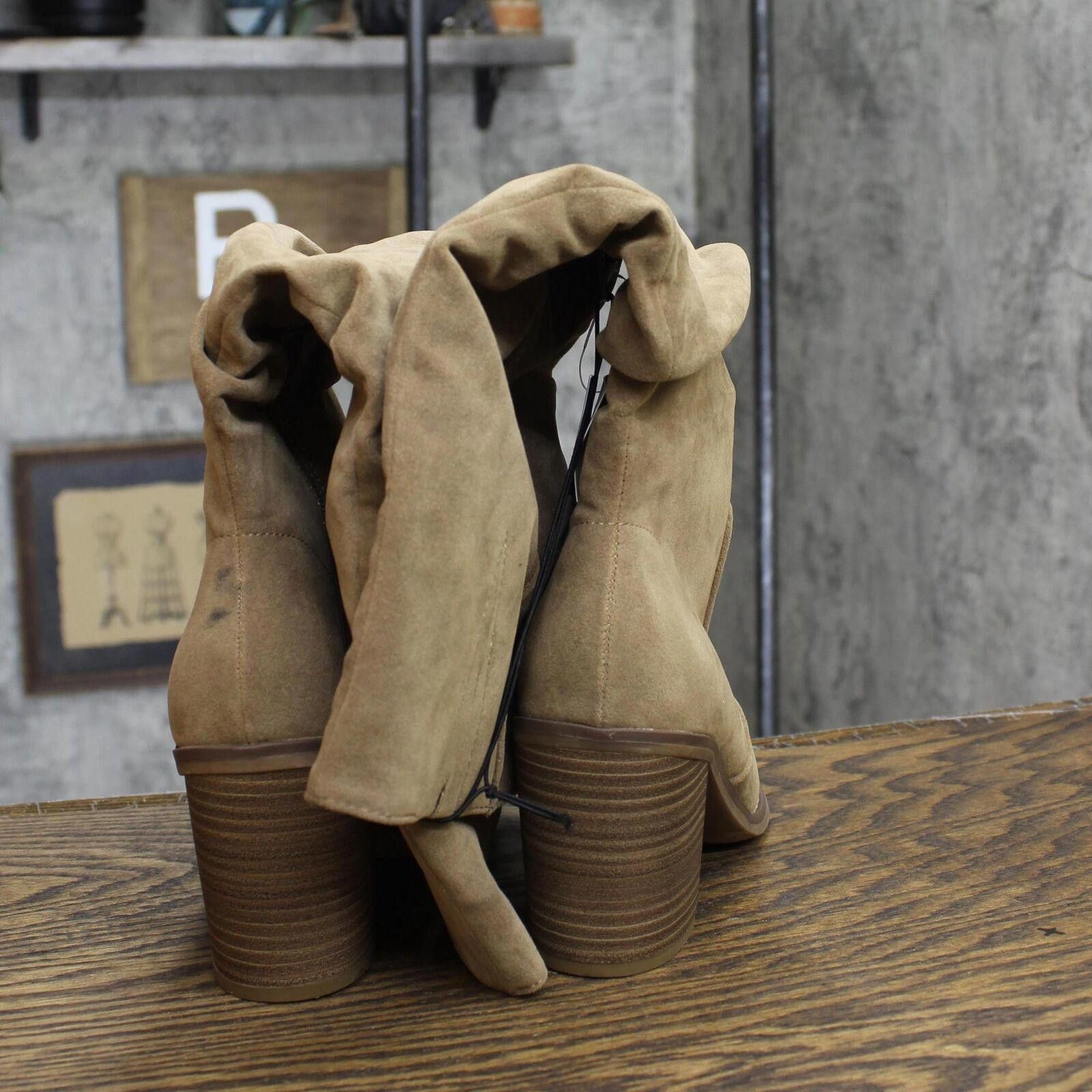 Designer Universal Thread Dress Boots 88098579 Taupe Brown 8.5M Size US 8.5 / IT 38.5 - 5 Thumbnail