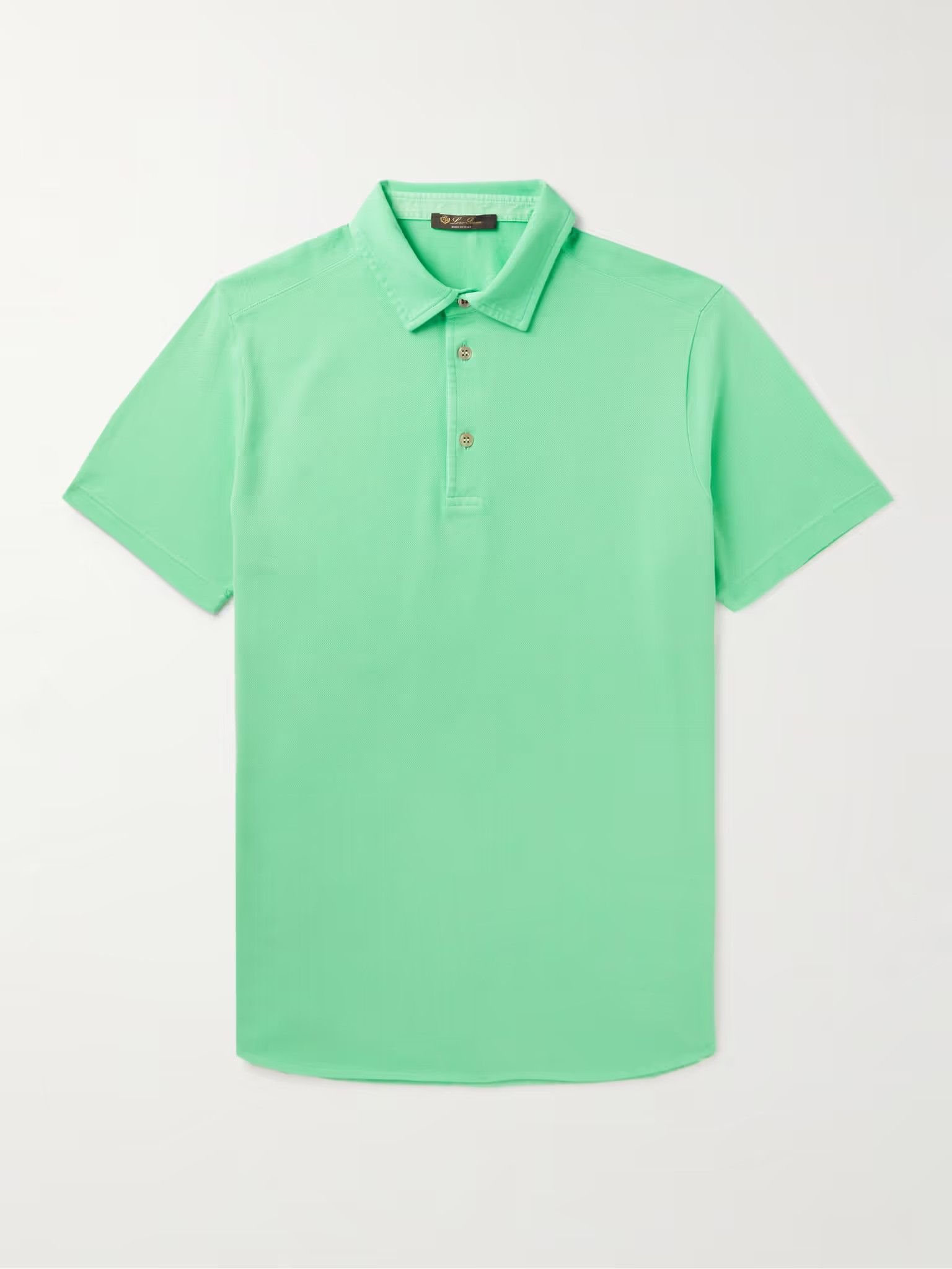 image of Loro Piana O1W1Db10224 Polo Shirts In Achantus, Men's (Size Medium)