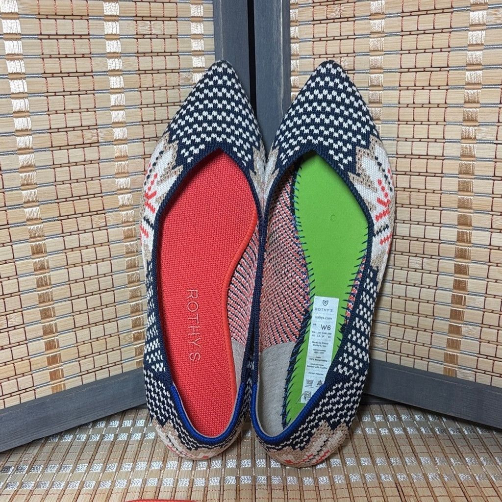 Rothy's Rothy's Women's The Point Lotus Print Flats Size US 6 / IT 36 - 2 Thumbnail