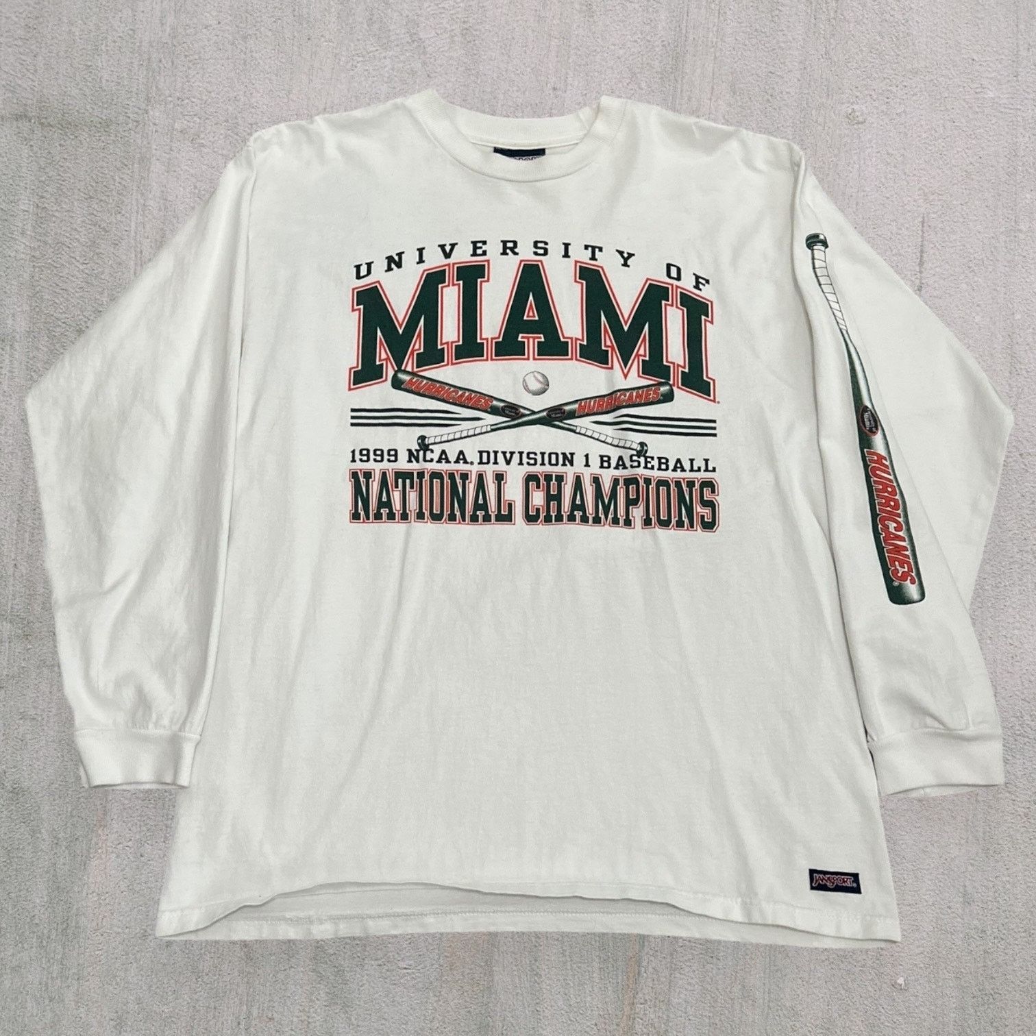 Jansport Miami jansport longsleeve baseball 1999 national champions Size US L / EU 52-54 / 3 - 1 Thumbnail