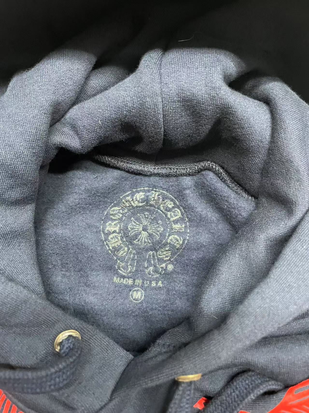 Chrome Hearts Chrome Hearts Navy&Red Horseshoe Floral Sleeve Hoodie Size US M / EU 48-50 / 2 - 3 Thumbnail