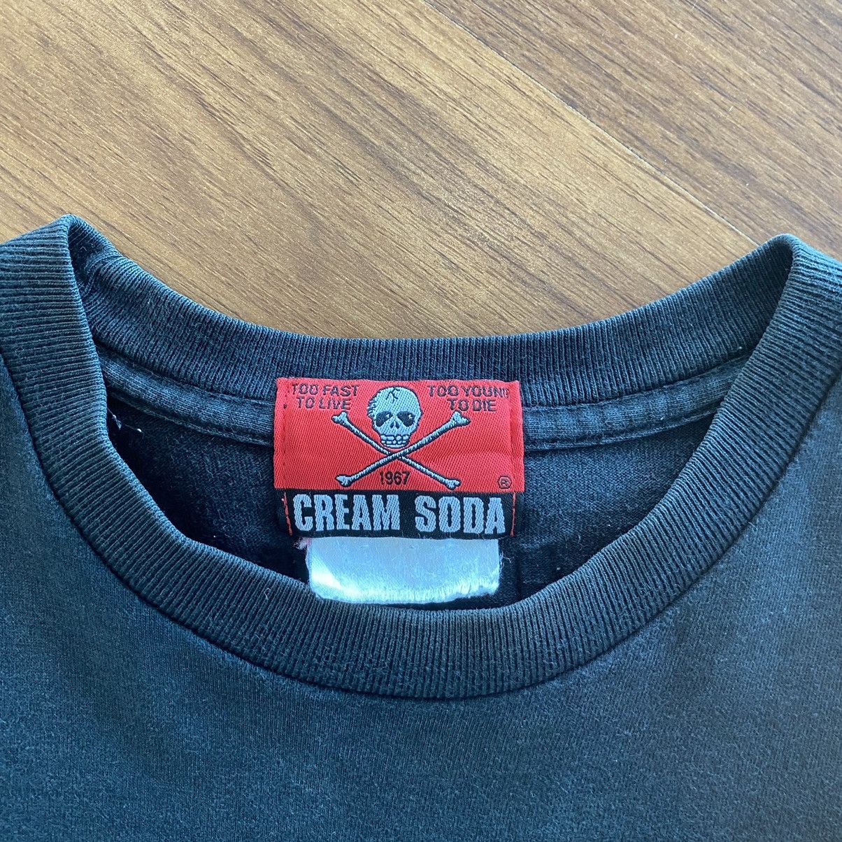 Japanese Brand Thrashed Faded Vintage Y2K Cream Soda ERD GRUNGE T-SHIRT Size US M / EU 48-50 / 2 - 5 Thumbnail