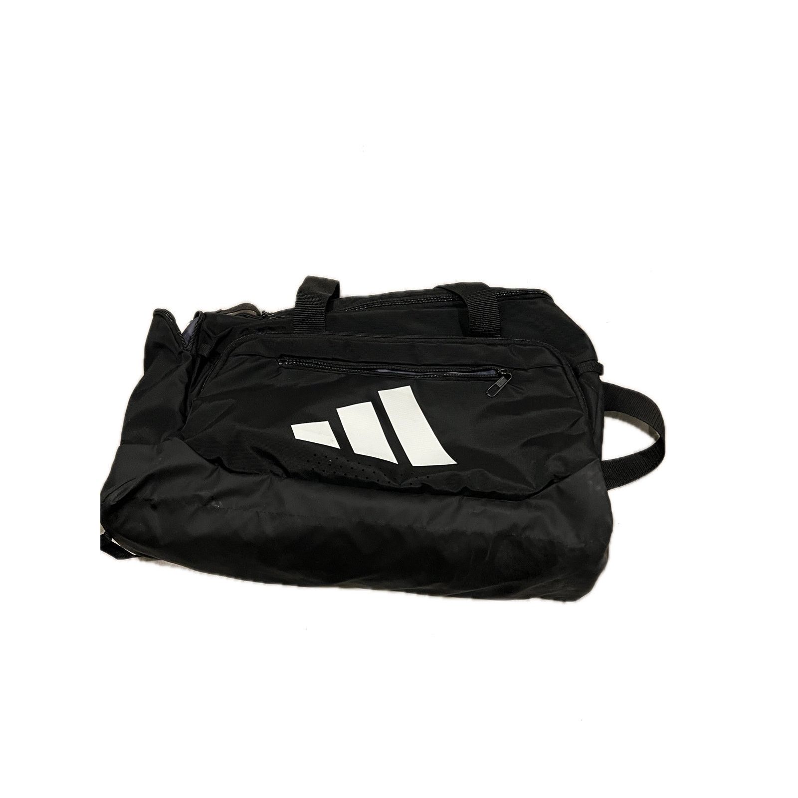 Adidas Adidas Defender Medium 20"x12"x10" Black White Duffel Bag Size ONE SIZE - 1 Thumbnail