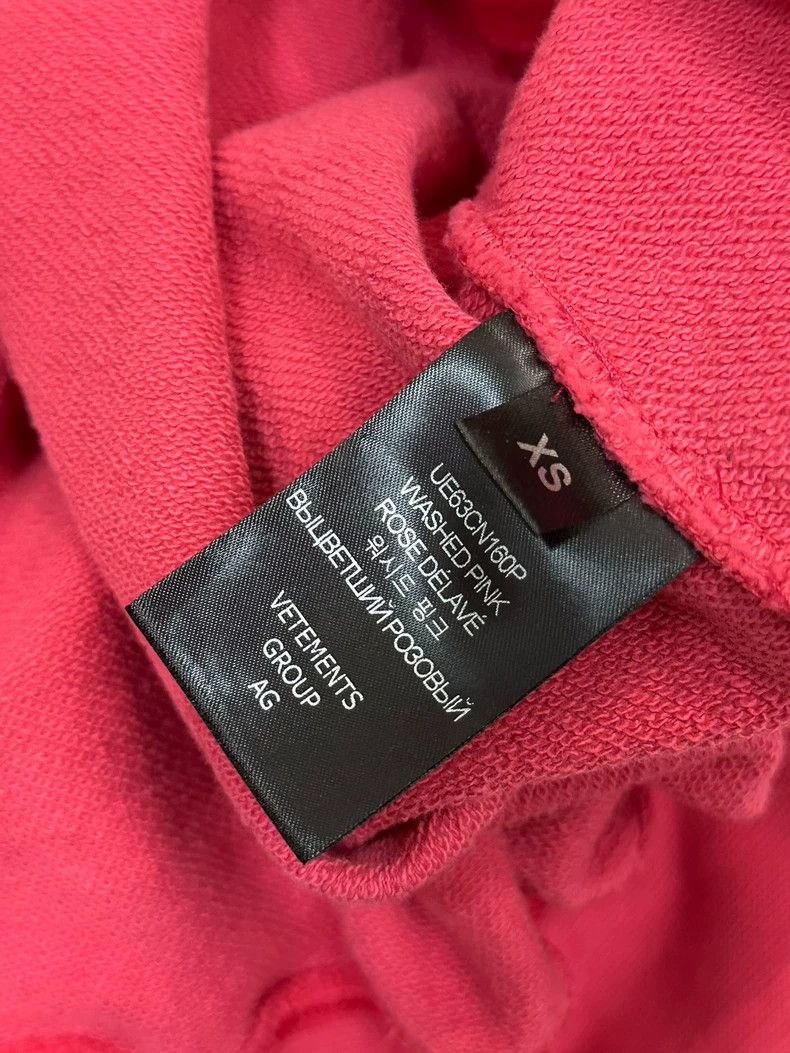 Vetements Vetements 23ss Washed Pink Sloppy Hoodie Size US XS / EU 42 / 0 - 4 Thumbnail