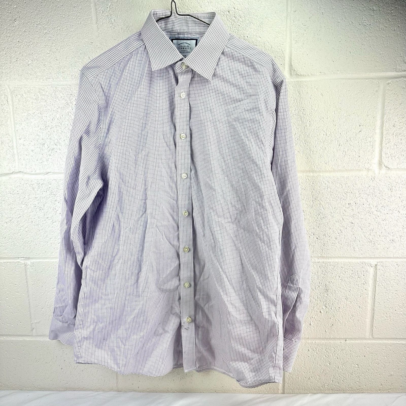 Charles Tyrwhitt Charles Tyrwhitt Long Sleeve Mens White Slim Fit 16/34 Size US L / EU 52-54 / 3 - 1 Thumbnail