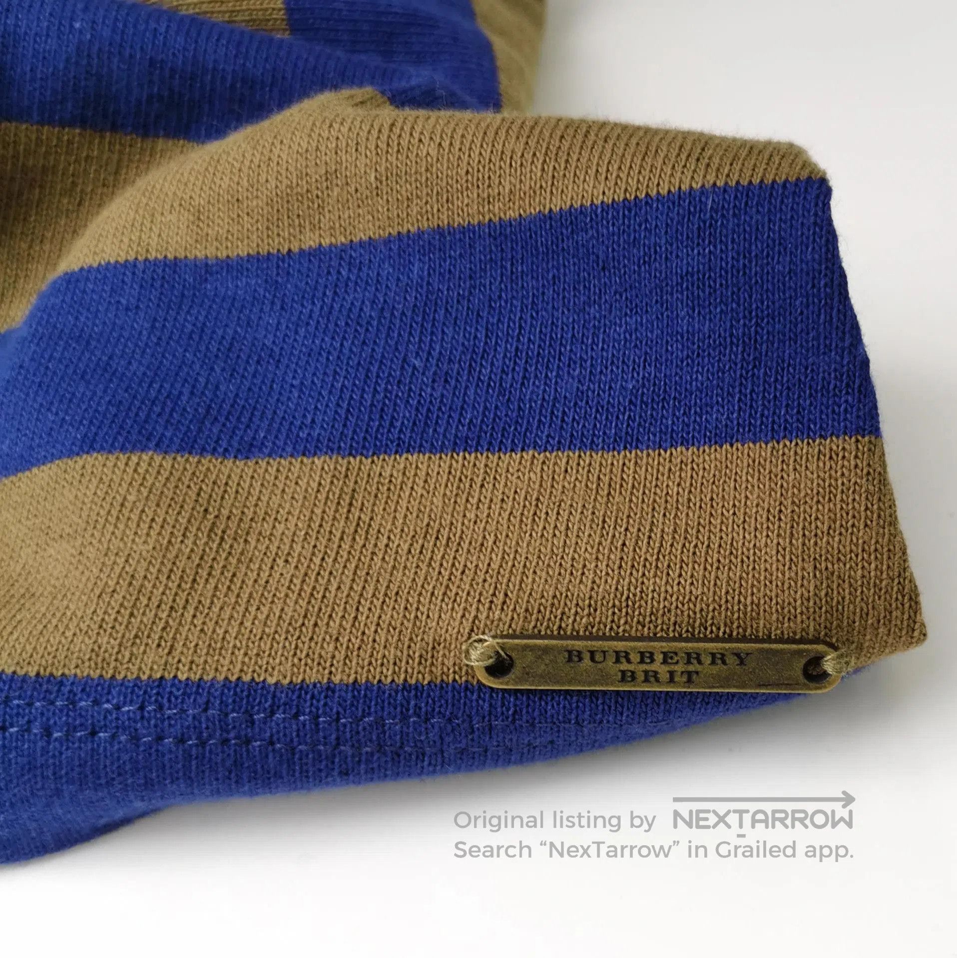 Burberry Burberry Brit Striped Cotton Knit Top . Size US XS / EU 42 / 0 - 2 Thumbnail